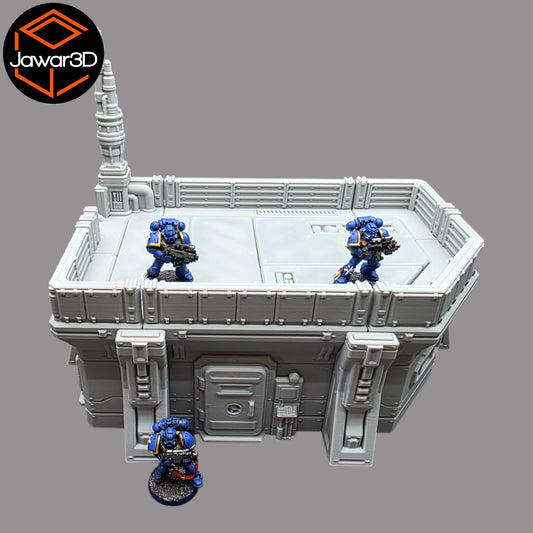 Wargaming 28mm scatter terrain scenery showing 3D-printed item that is compatible with games such as Warhammer 40K, Star Wars Legions, D+D, Dungeons and Dragons, Sci-Fi, Fantasy and other miniature tabletop games. Brand Jawar3d found at www.jawar3d.co.uk.