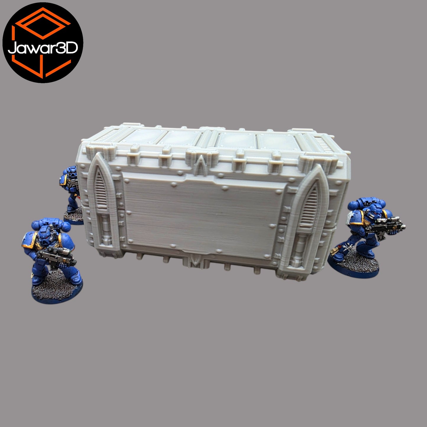 Wargaming 28mm scatter terrain scenery showing 3D-printed item that is compatible with games such as Warhammer 40K, Star Wars Legions, D+D, Dungeons and Dragons, Sci-Fi, Fantasy and other miniature tabletop games. Brand Jawar3d found at www.jawar3d.co.uk.