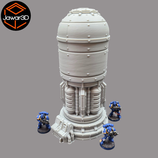 Wargaming 28mm scatter terrain scenery showing 3D-printed item that is compatible with games such as Warhammer 40K, Star Wars Legions, D+D, Dungeons and Dragons, Sci-Fi, Fantasy and other miniature tabletop games. Brand Jawar3d found at www.jawar3d.co.uk.
