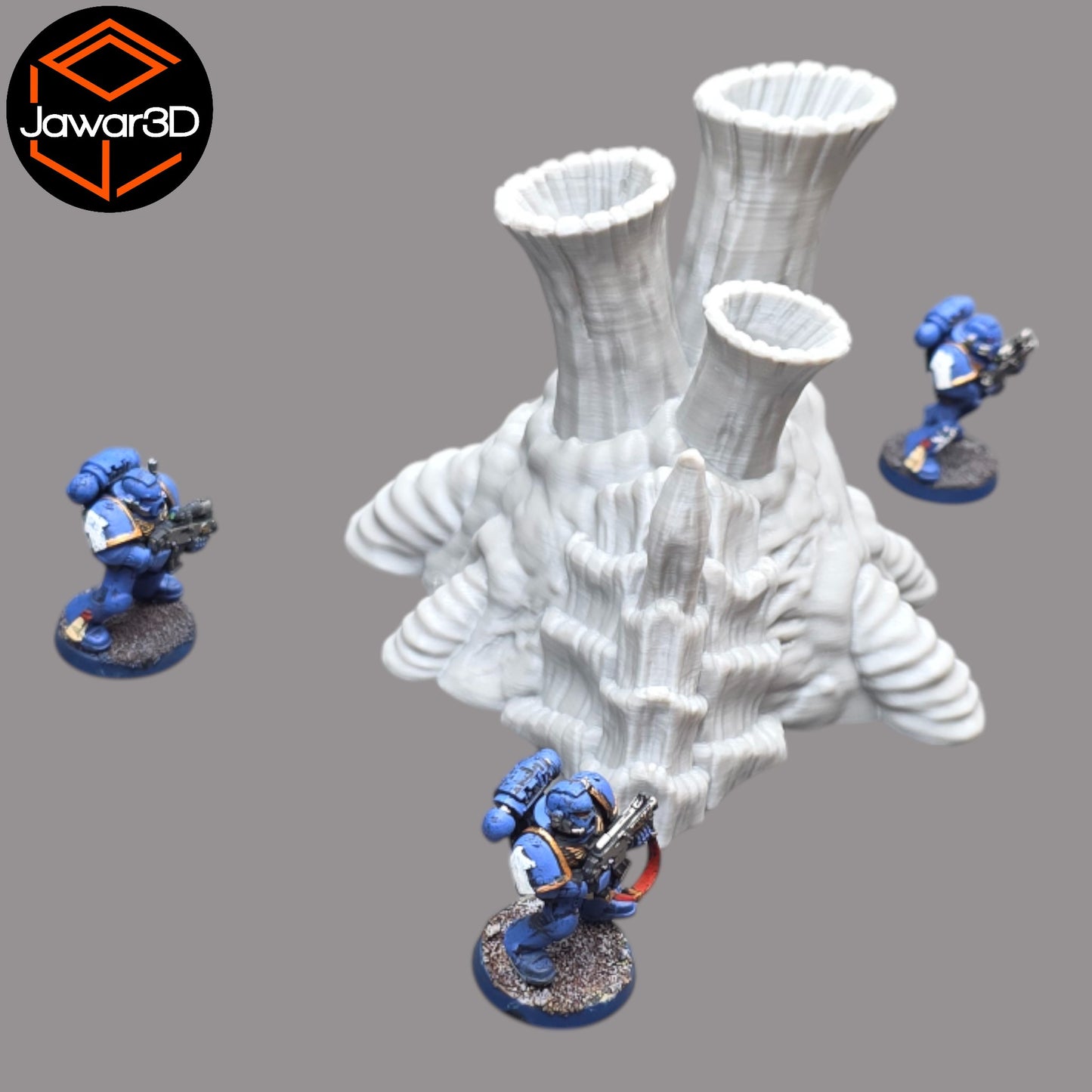 Wargaming 28mm scatter terrain scenery showing 3D-printed item that is compatible with games such as Warhammer 40K, Star Wars Legions, D+D, Dungeons and Dragons, Sci-Fi, Fantasy and other miniature tabletop games. Brand Jawar3d found at www.jawar3d.co.uk.