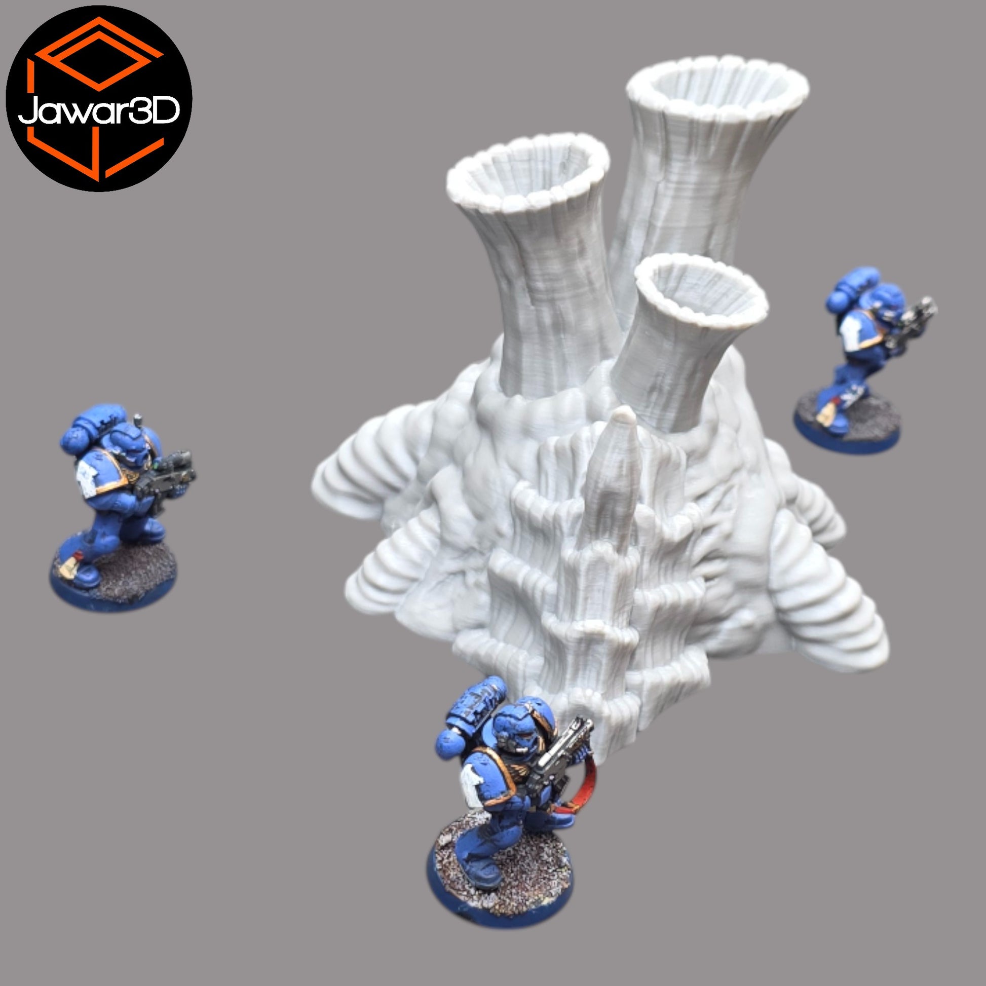Wargaming 28mm scatter terrain scenery showing 3D-printed item that is compatible with games such as Warhammer 40K, Star Wars Legions, D+D, Dungeons and Dragons, Sci-Fi, Fantasy and other miniature tabletop games. Brand Jawar3d found at www.jawar3d.co.uk.