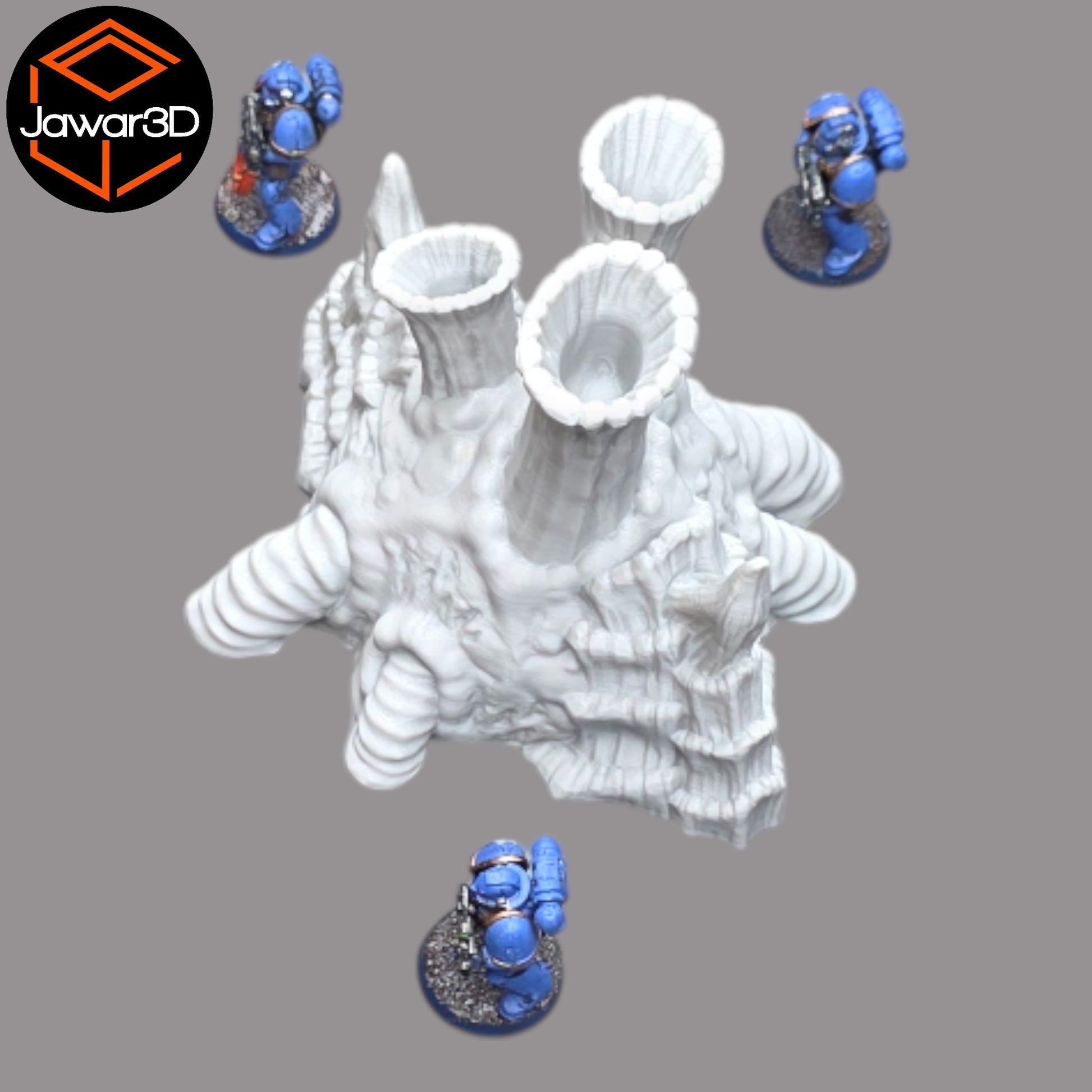 Wargaming 28mm scatter terrain scenery showing 3D-printed item that is compatible with games such as Warhammer 40K, Star Wars Legions, D+D, Dungeons and Dragons, Sci-Fi, Fantasy and other miniature tabletop games. Brand Jawar3d found at www.jawar3d.co.uk.