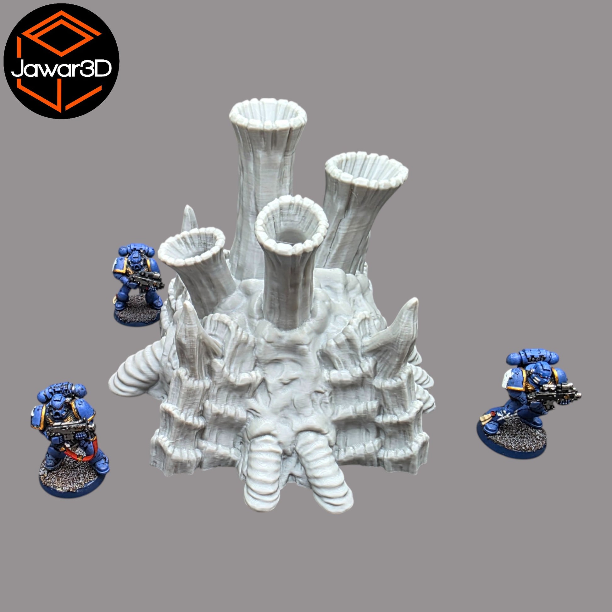 Wargaming 28mm scatter terrain scenery showing 3D-printed item that is compatible with games such as Warhammer 40K, Star Wars Legions, D+D, Dungeons and Dragons, Sci-Fi, Fantasy and other miniature tabletop games. Brand Jawar3d found at www.jawar3d.co.uk.