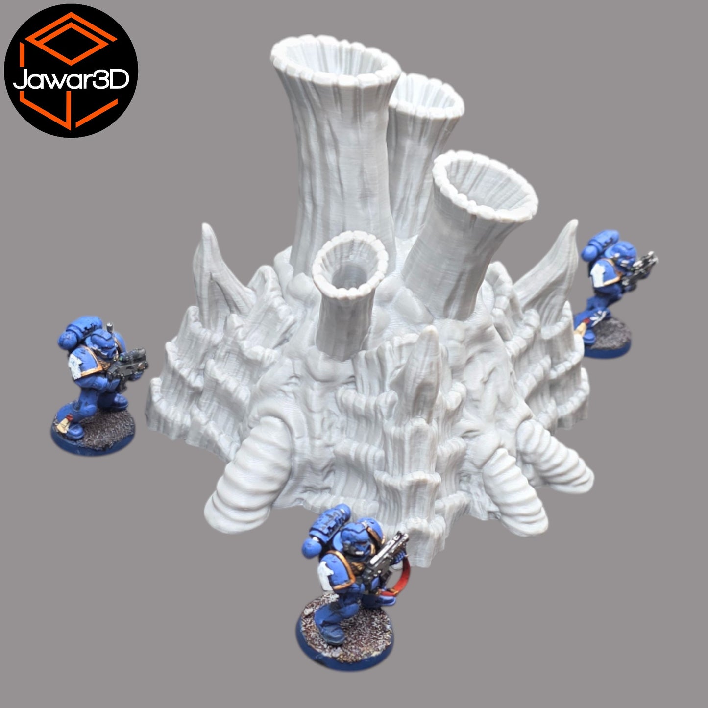 Wargaming 28mm scatter terrain scenery showing 3D-printed item that is compatible with games such as Warhammer 40K, Star Wars Legions, D+D, Dungeons and Dragons, Sci-Fi, Fantasy and other miniature tabletop games. Brand Jawar3d found at www.jawar3d.co.uk.