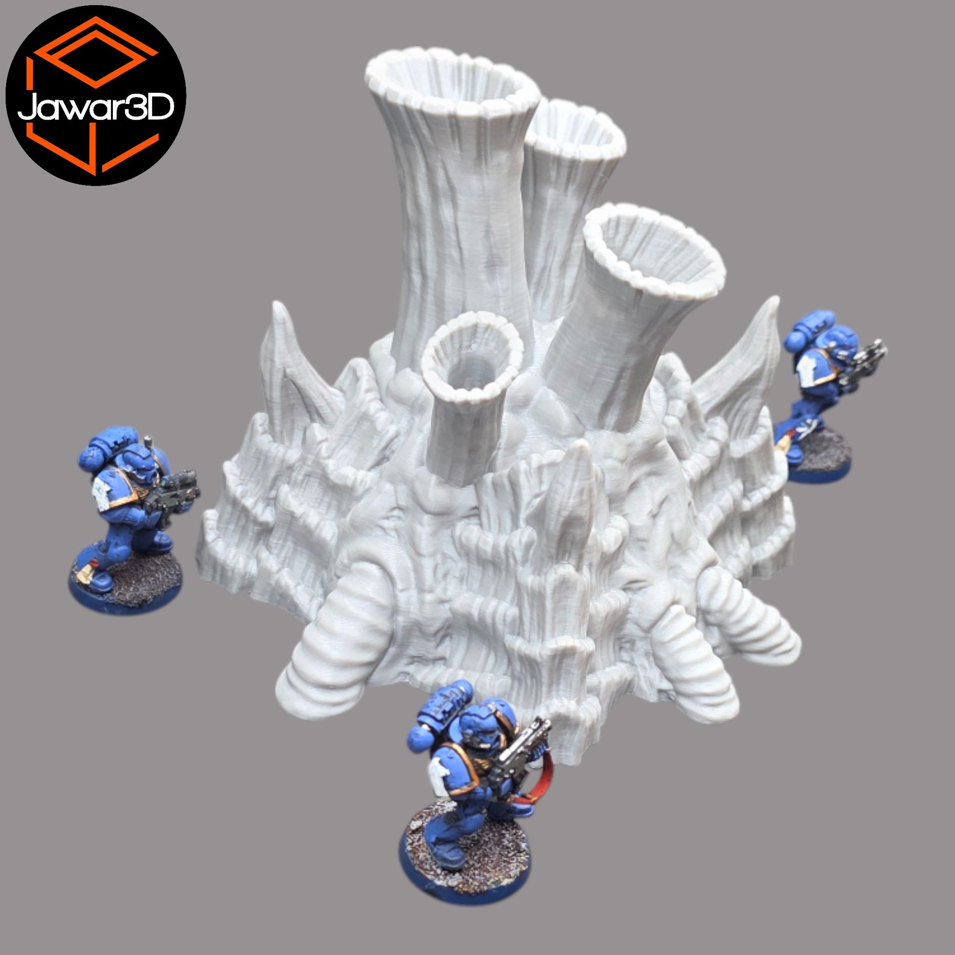 Wargaming 28mm scatter terrain scenery showing 3D-printed item that is compatible with games such as Warhammer 40K, Star Wars Legions, D+D, Dungeons and Dragons, Sci-Fi, Fantasy and other miniature tabletop games. Brand Jawar3d found at www.jawar3d.co.uk.