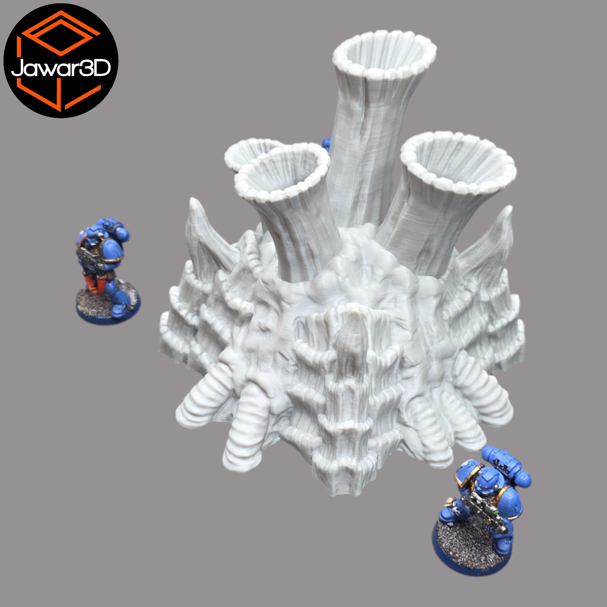Wargaming 28mm scatter terrain scenery showing 3D-printed item that is compatible with games such as Warhammer 40K, Star Wars Legions, D+D, Dungeons and Dragons, Sci-Fi, Fantasy and other miniature tabletop games. Brand Jawar3d found at www.jawar3d.co.uk.