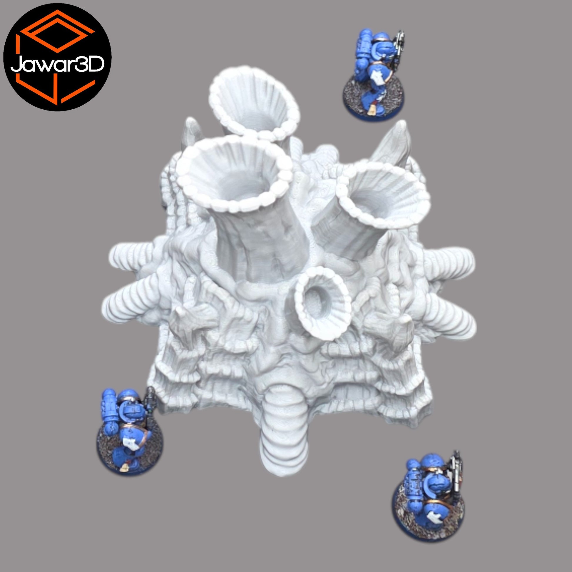 Wargaming 28mm scatter terrain scenery showing 3D-printed item that is compatible with games such as Warhammer 40K, Star Wars Legions, D+D, Dungeons and Dragons, Sci-Fi, Fantasy and other miniature tabletop games. Brand Jawar3d found at www.jawar3d.co.uk.