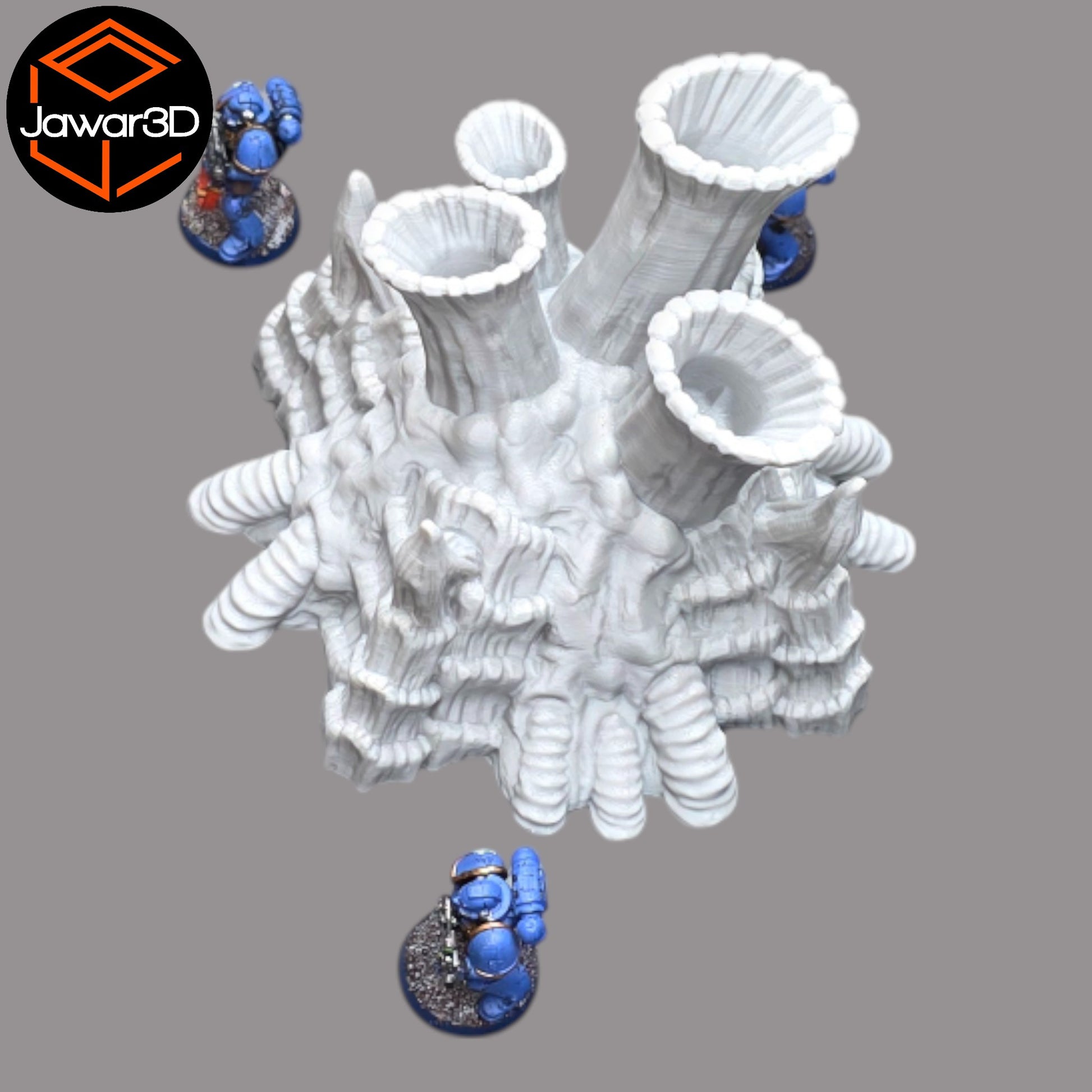Wargaming 28mm scatter terrain scenery showing 3D-printed item that is compatible with games such as Warhammer 40K, Star Wars Legions, D+D, Dungeons and Dragons, Sci-Fi, Fantasy and other miniature tabletop games. Brand Jawar3d found at www.jawar3d.co.uk.
