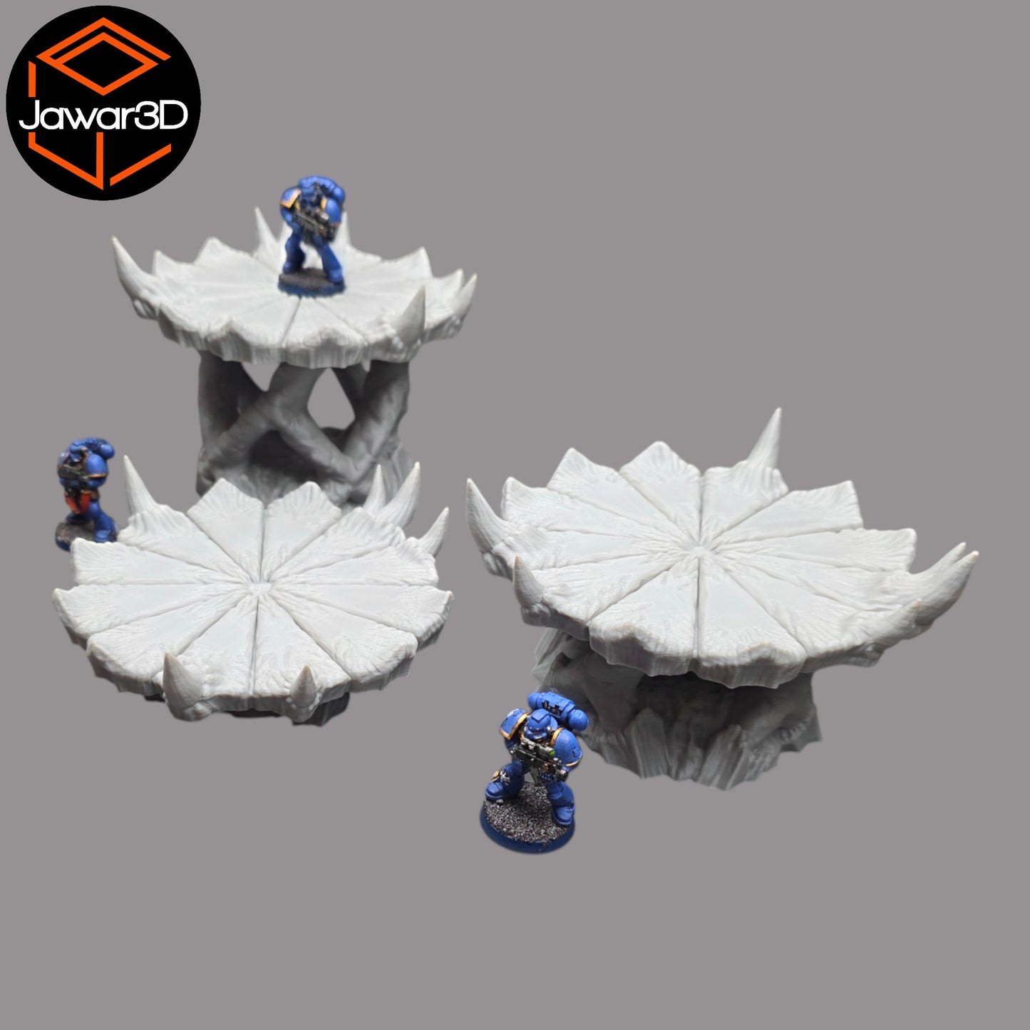 Wargaming 28mm scatter terrain scenery showing 3D-printed item that is compatible with games such as Warhammer 40K, Star Wars Legions, D+D, Dungeons and Dragons, Sci-Fi, Fantasy and other miniature tabletop games. Brand Jawar3d found at www.jawar3d.co.uk.