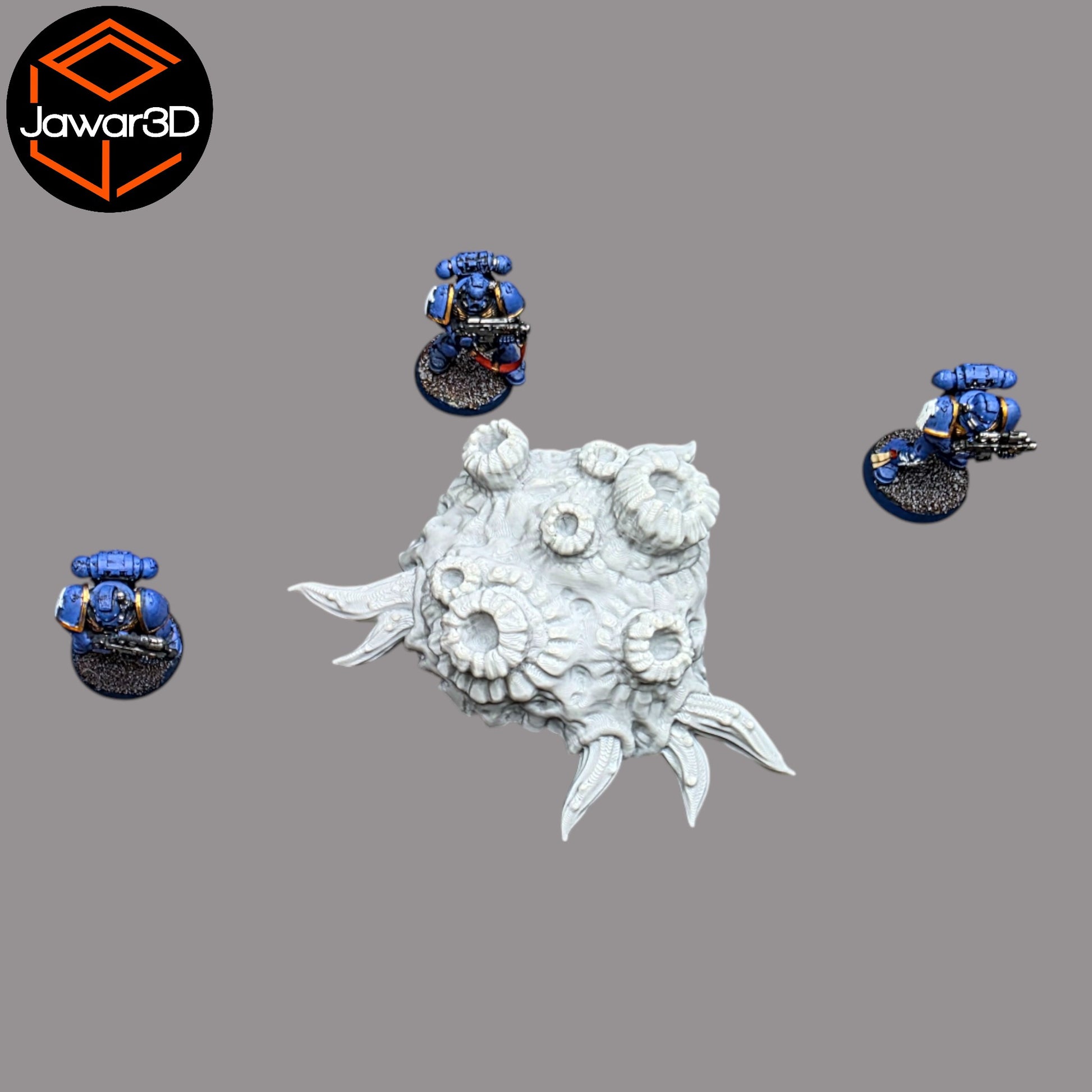 Wargaming 28mm scatter terrain scenery showing 3D-printed item that is compatible with games such as Warhammer 40K, Star Wars Legions, D+D, Dungeons and Dragons, Sci-Fi, Fantasy and other miniature tabletop games. Brand Jawar3d found at www.jawar3d.co.uk.