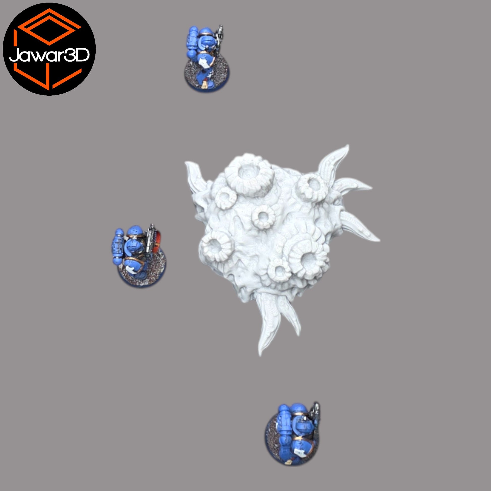 Wargaming 28mm scatter terrain scenery showing 3D-printed item that is compatible with games such as Warhammer 40K, Star Wars Legions, D+D, Dungeons and Dragons, Sci-Fi, Fantasy and other miniature tabletop games. Brand Jawar3d found at www.jawar3d.co.uk.