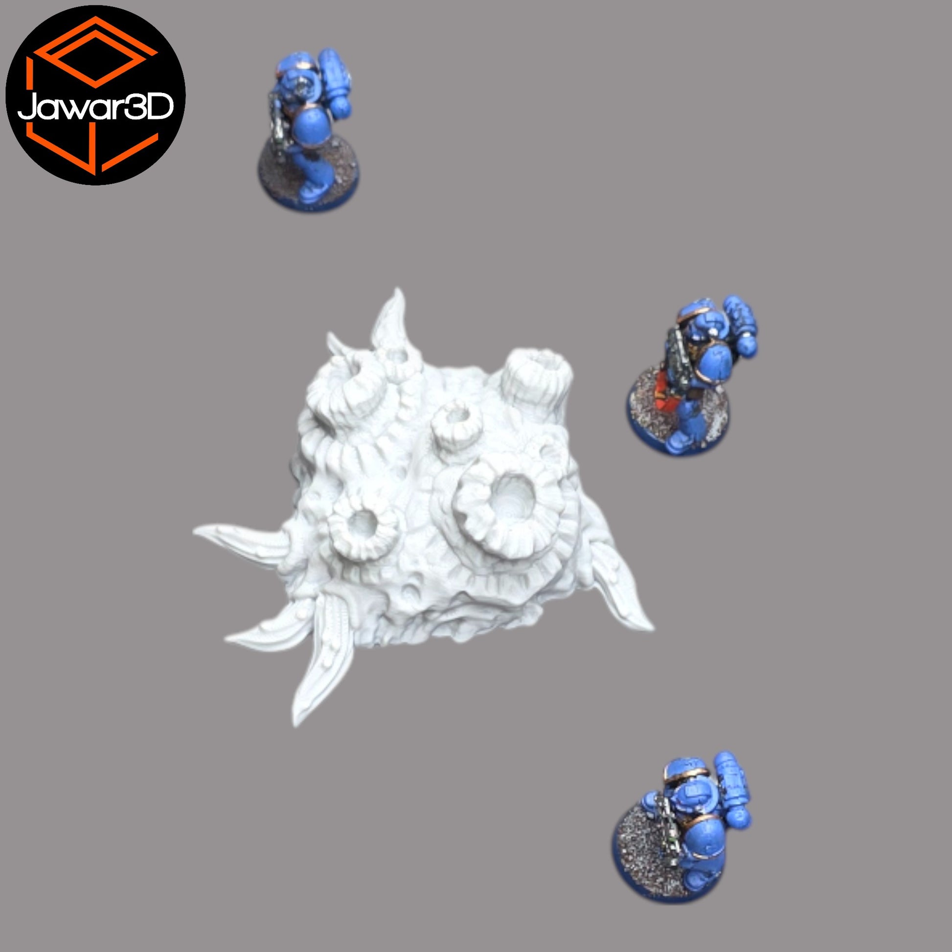 Wargaming 28mm scatter terrain scenery showing 3D-printed item that is compatible with games such as Warhammer 40K, Star Wars Legions, D+D, Dungeons and Dragons, Sci-Fi, Fantasy and other miniature tabletop games. Brand Jawar3d found at www.jawar3d.co.uk.
