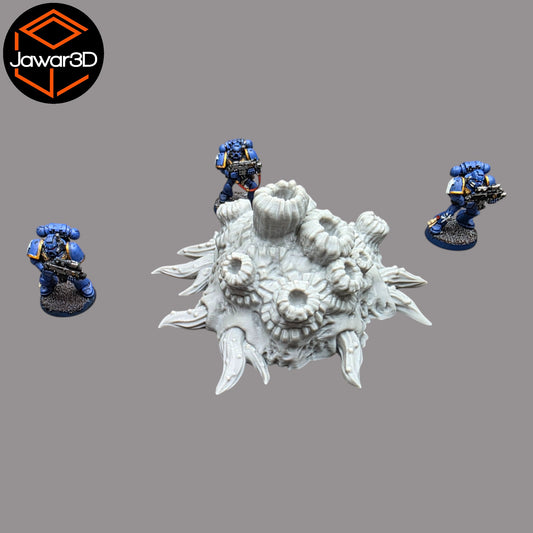 Wargaming 28mm scatter terrain scenery showing 3D-printed item that is compatible with games such as Warhammer 40K, Star Wars Legions, D+D, Dungeons and Dragons, Sci-Fi, Fantasy and other miniature tabletop games. Brand Jawar3d found at www.jawar3d.co.uk.