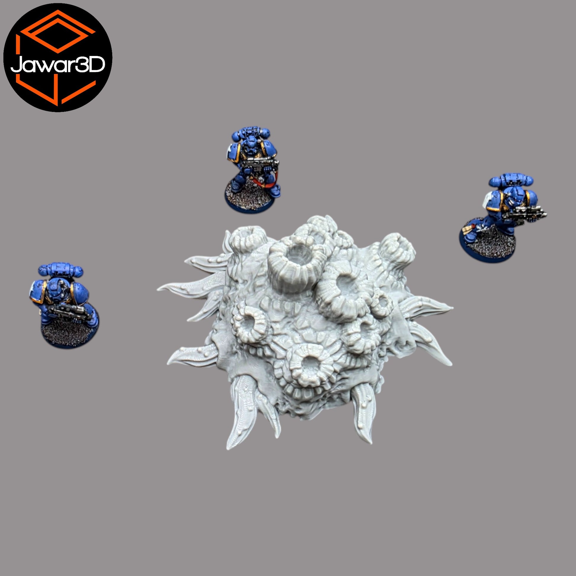 Wargaming 28mm scatter terrain scenery showing 3D-printed item that is compatible with games such as Warhammer 40K, Star Wars Legions, D+D, Dungeons and Dragons, Sci-Fi, Fantasy and other miniature tabletop games. Brand Jawar3d found at www.jawar3d.co.uk.