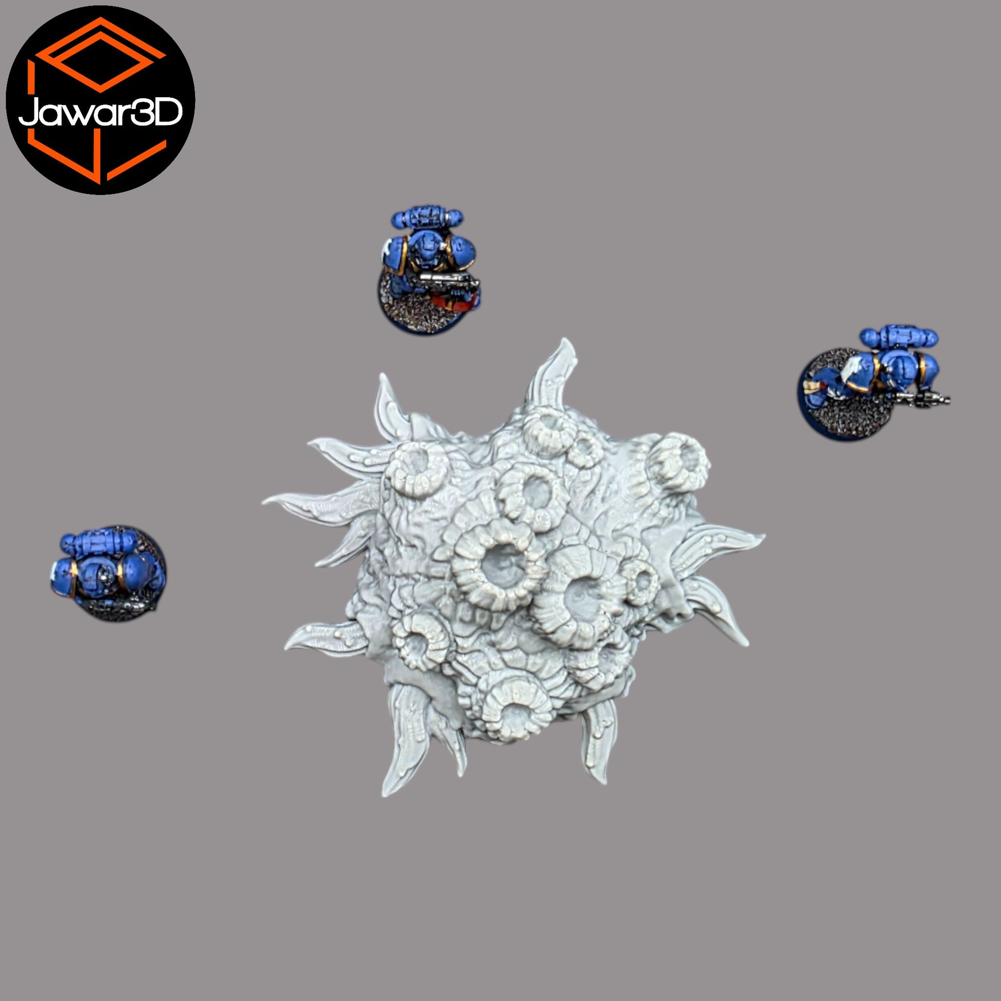 Wargaming 28mm scatter terrain scenery showing 3D-printed item that is compatible with games such as Warhammer 40K, Star Wars Legions, D+D, Dungeons and Dragons, Sci-Fi, Fantasy and other miniature tabletop games. Brand Jawar3d found at www.jawar3d.co.uk.