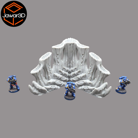 Wargaming 28mm scatter terrain scenery showing 3D-printed item that is compatible with games such as Warhammer 40K, Star Wars Legions, D+D, Dungeons and Dragons, Sci-Fi, Fantasy and other miniature tabletop games. Brand Jawar3d found at www.jawar3d.co.uk.