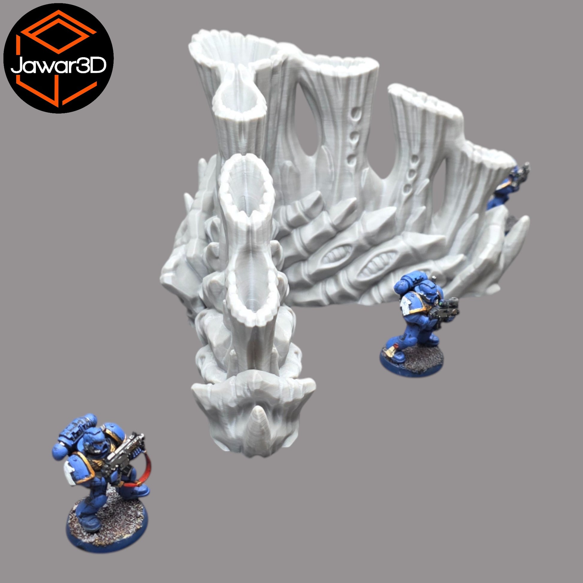 Wargaming 28mm scatter terrain scenery showing 3D-printed item that is compatible with games such as Warhammer 40K, Star Wars Legions, D+D, Dungeons and Dragons, Sci-Fi, Fantasy and other miniature tabletop games. Brand Jawar3d found at www.jawar3d.co.uk.