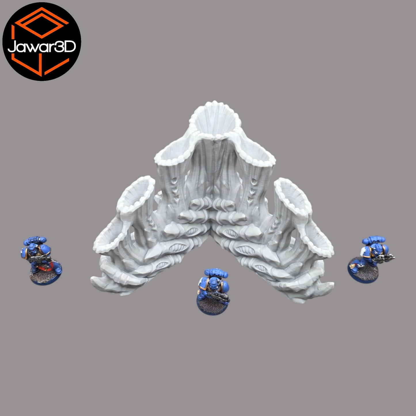 Wargaming 28mm scatter terrain scenery showing 3D-printed item that is compatible with games such as Warhammer 40K, Star Wars Legions, D+D, Dungeons and Dragons, Sci-Fi, Fantasy and other miniature tabletop games. Brand Jawar3d found at www.jawar3d.co.uk.