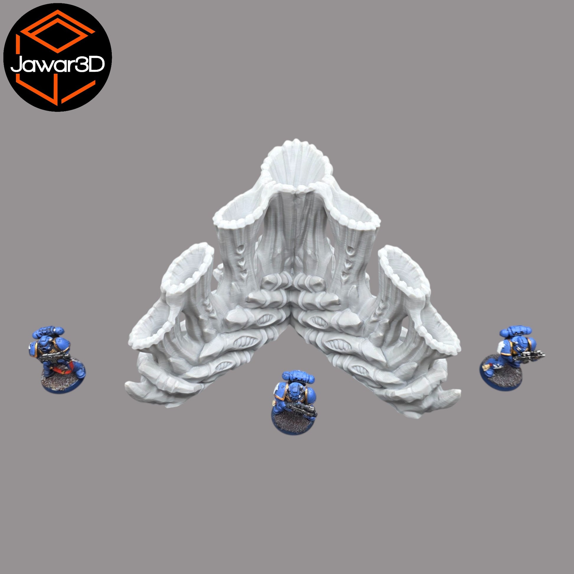 Wargaming 28mm scatter terrain scenery showing 3D-printed item that is compatible with games such as Warhammer 40K, Star Wars Legions, D+D, Dungeons and Dragons, Sci-Fi, Fantasy and other miniature tabletop games. Brand Jawar3d found at www.jawar3d.co.uk.