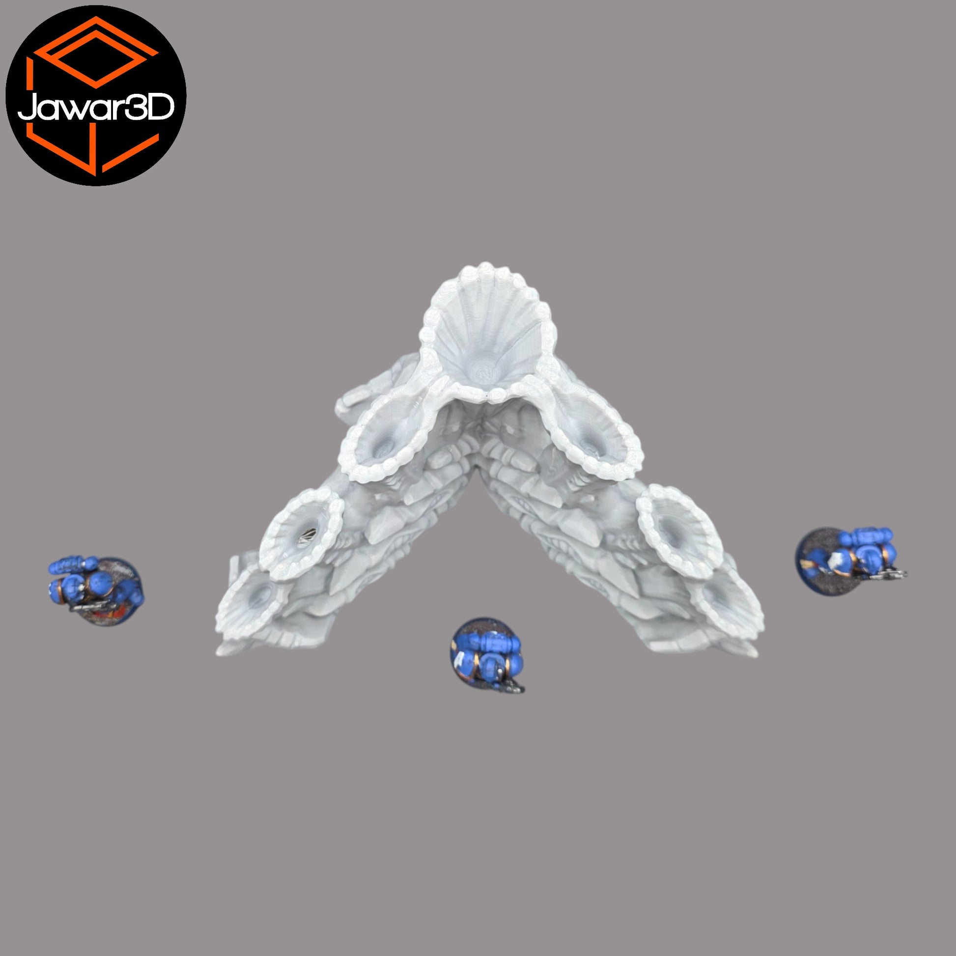 Wargaming 28mm scatter terrain scenery showing 3D-printed item that is compatible with games such as Warhammer 40K, Star Wars Legions, D+D, Dungeons and Dragons, Sci-Fi, Fantasy and other miniature tabletop games. Brand Jawar3d found at www.jawar3d.co.uk.