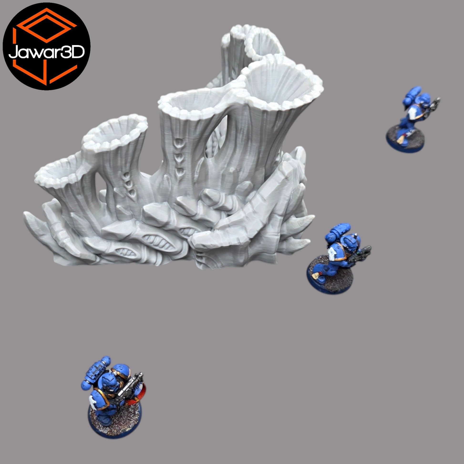 Wargaming 28mm scatter terrain scenery showing 3D-printed item that is compatible with games such as Warhammer 40K, Star Wars Legions, D+D, Dungeons and Dragons, Sci-Fi, Fantasy and other miniature tabletop games. Brand Jawar3d found at www.jawar3d.co.uk.