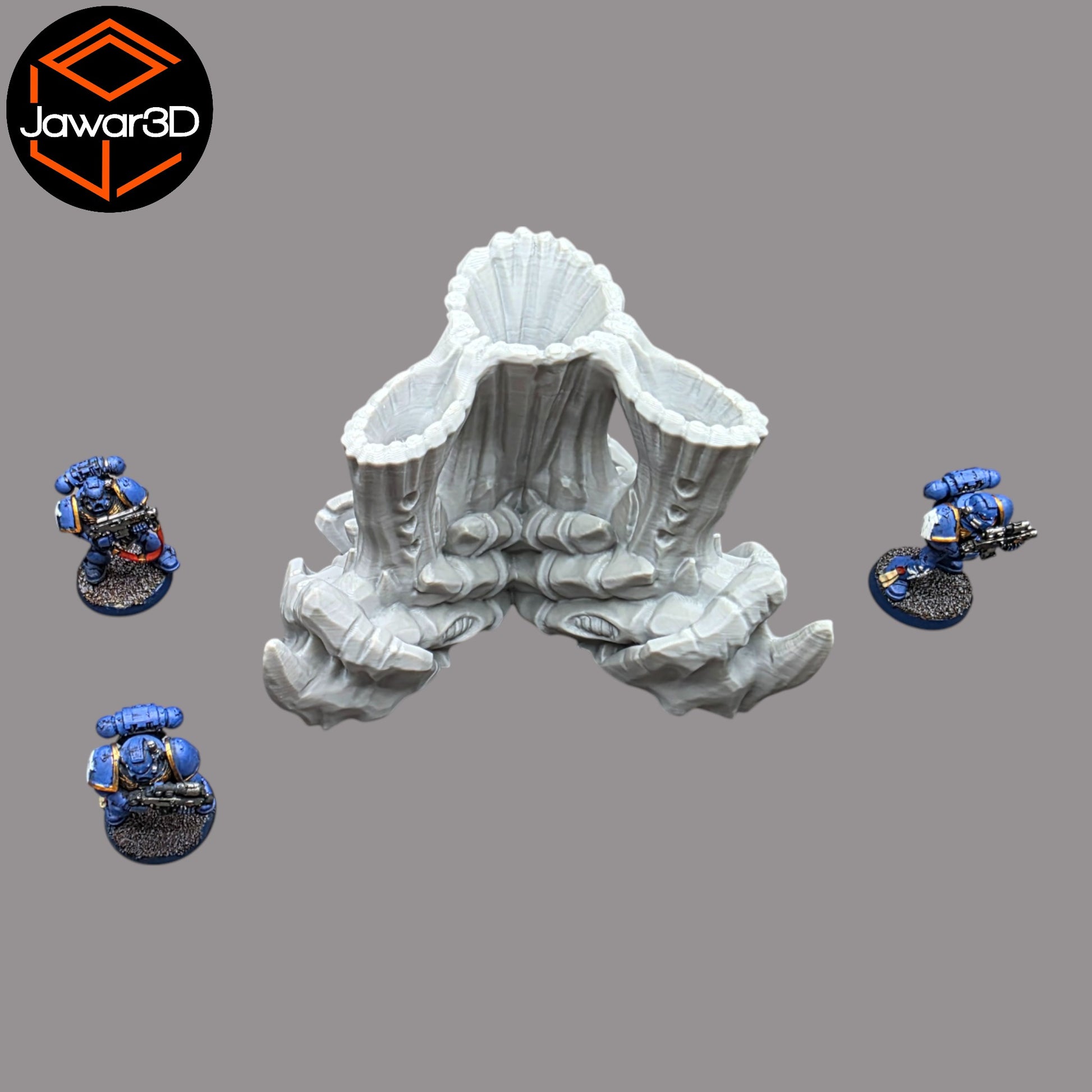 Wargaming 28mm scatter terrain scenery showing 3D-printed item that is compatible with games such as Warhammer 40K, Star Wars Legions, D+D, Dungeons and Dragons, Sci-Fi, Fantasy and other miniature tabletop games. Brand Jawar3d found at www.jawar3d.co.uk.