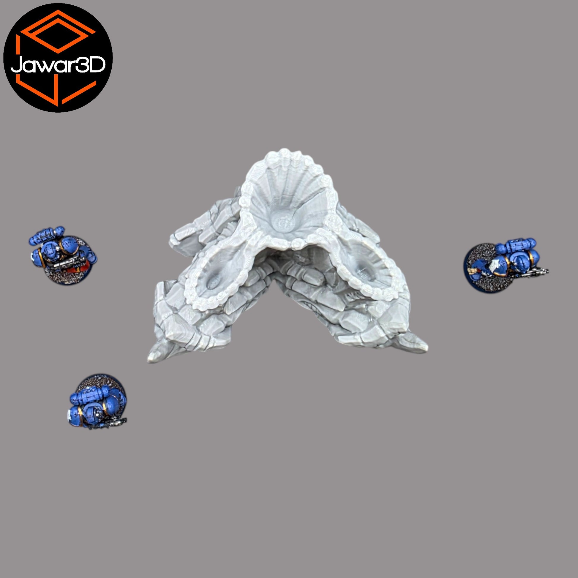 Wargaming 28mm scatter terrain scenery showing 3D-printed item that is compatible with games such as Warhammer 40K, Star Wars Legions, D+D, Dungeons and Dragons, Sci-Fi, Fantasy and other miniature tabletop games. Brand Jawar3d found at www.jawar3d.co.uk.