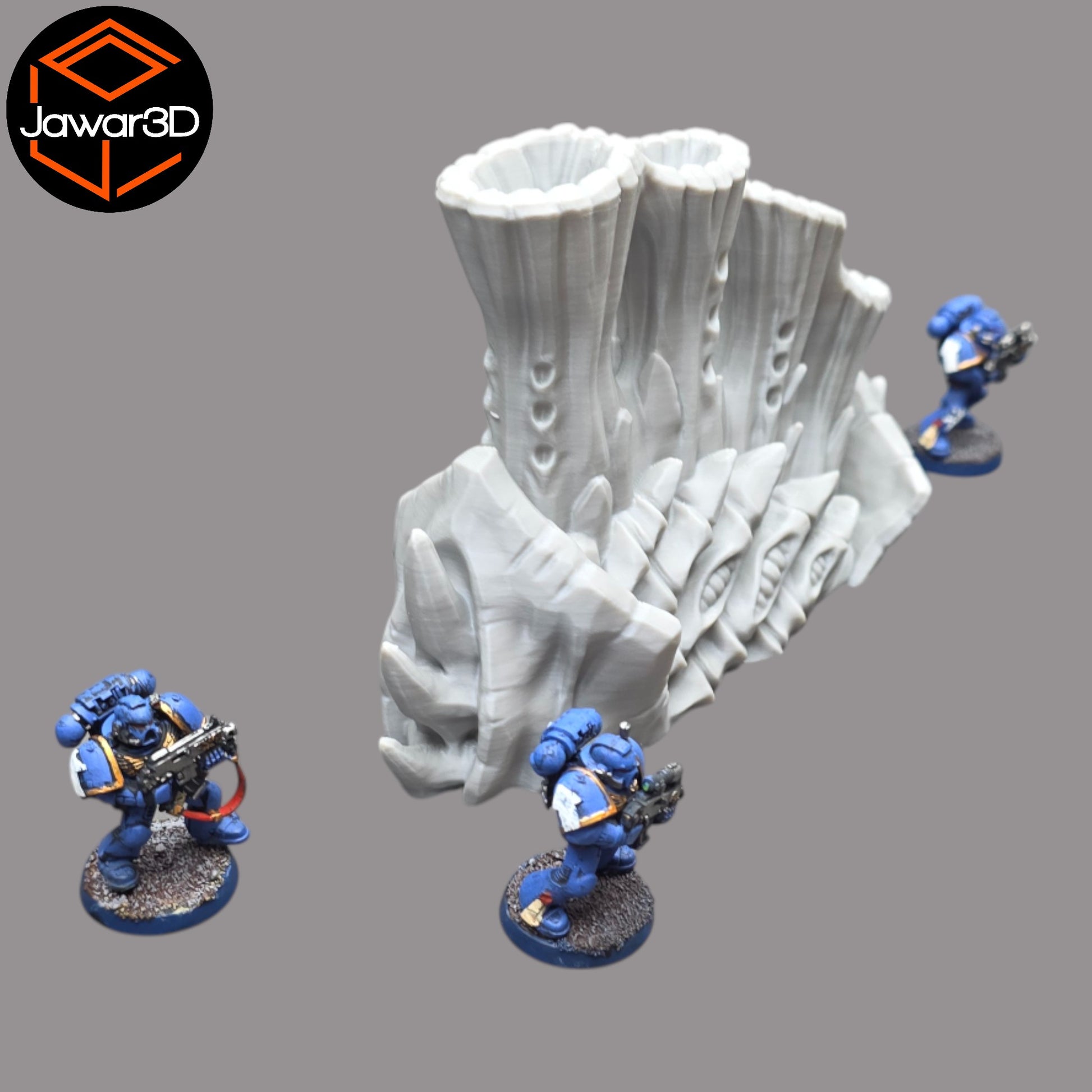 Wargaming 28mm scatter terrain scenery showing 3D-printed item that is compatible with games such as Warhammer 40K, Star Wars Legions, D+D, Dungeons and Dragons, Sci-Fi, Fantasy and other miniature tabletop games. Brand Jawar3d found at www.jawar3d.co.uk.