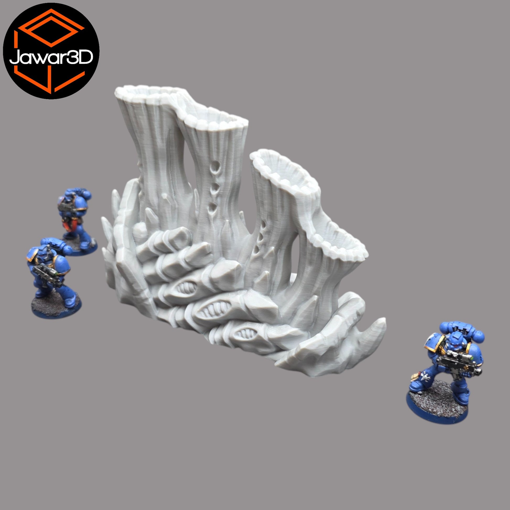 Wargaming 28mm scatter terrain scenery showing 3D-printed item that is compatible with games such as Warhammer 40K, Star Wars Legions, D+D, Dungeons and Dragons, Sci-Fi, Fantasy and other miniature tabletop games. Brand Jawar3d found at www.jawar3d.co.uk.