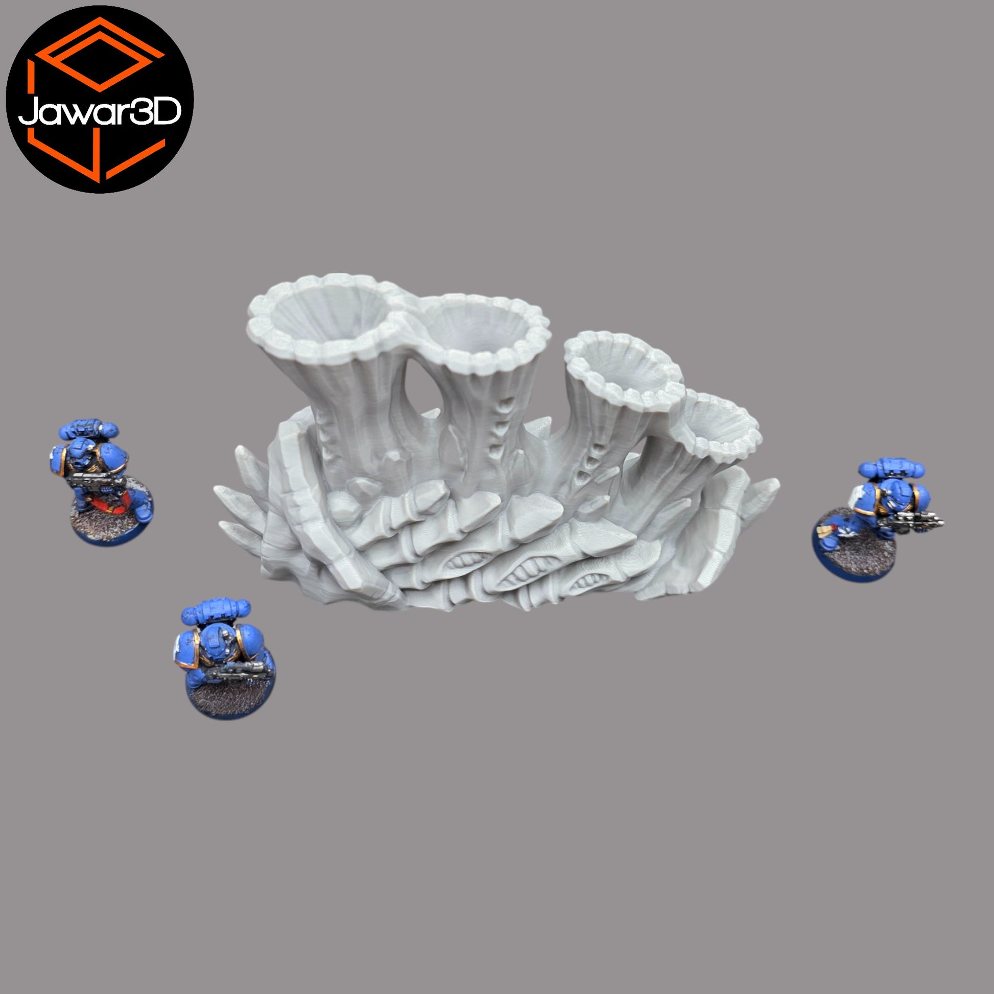 Wargaming 28mm scatter terrain scenery showing 3D-printed item that is compatible with games such as Warhammer 40K, Star Wars Legions, D+D, Dungeons and Dragons, Sci-Fi, Fantasy and other miniature tabletop games. Brand Jawar3d found at www.jawar3d.co.uk.