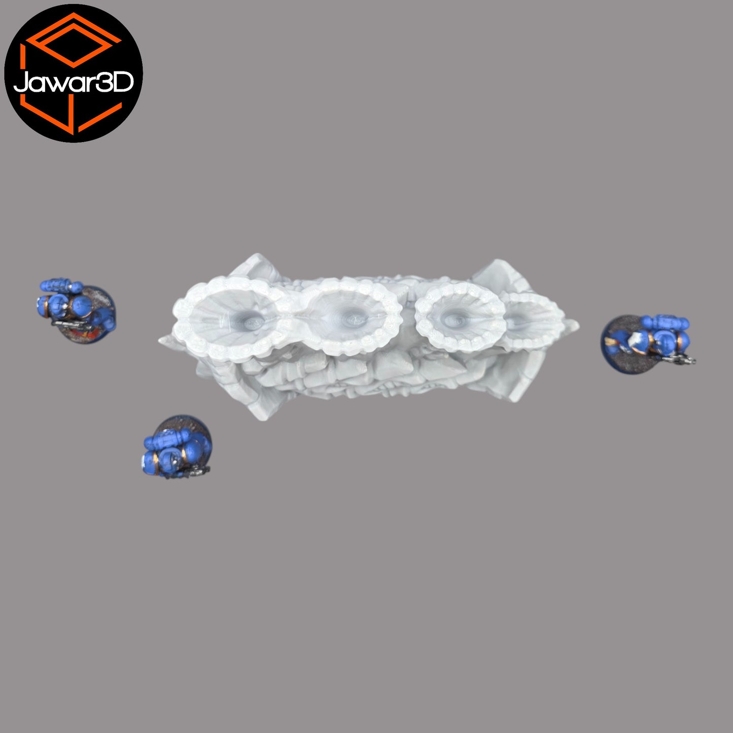 Wargaming 28mm scatter terrain scenery showing 3D-printed item that is compatible with games such as Warhammer 40K, Star Wars Legions, D+D, Dungeons and Dragons, Sci-Fi, Fantasy and other miniature tabletop games. Brand Jawar3d found at www.jawar3d.co.uk.