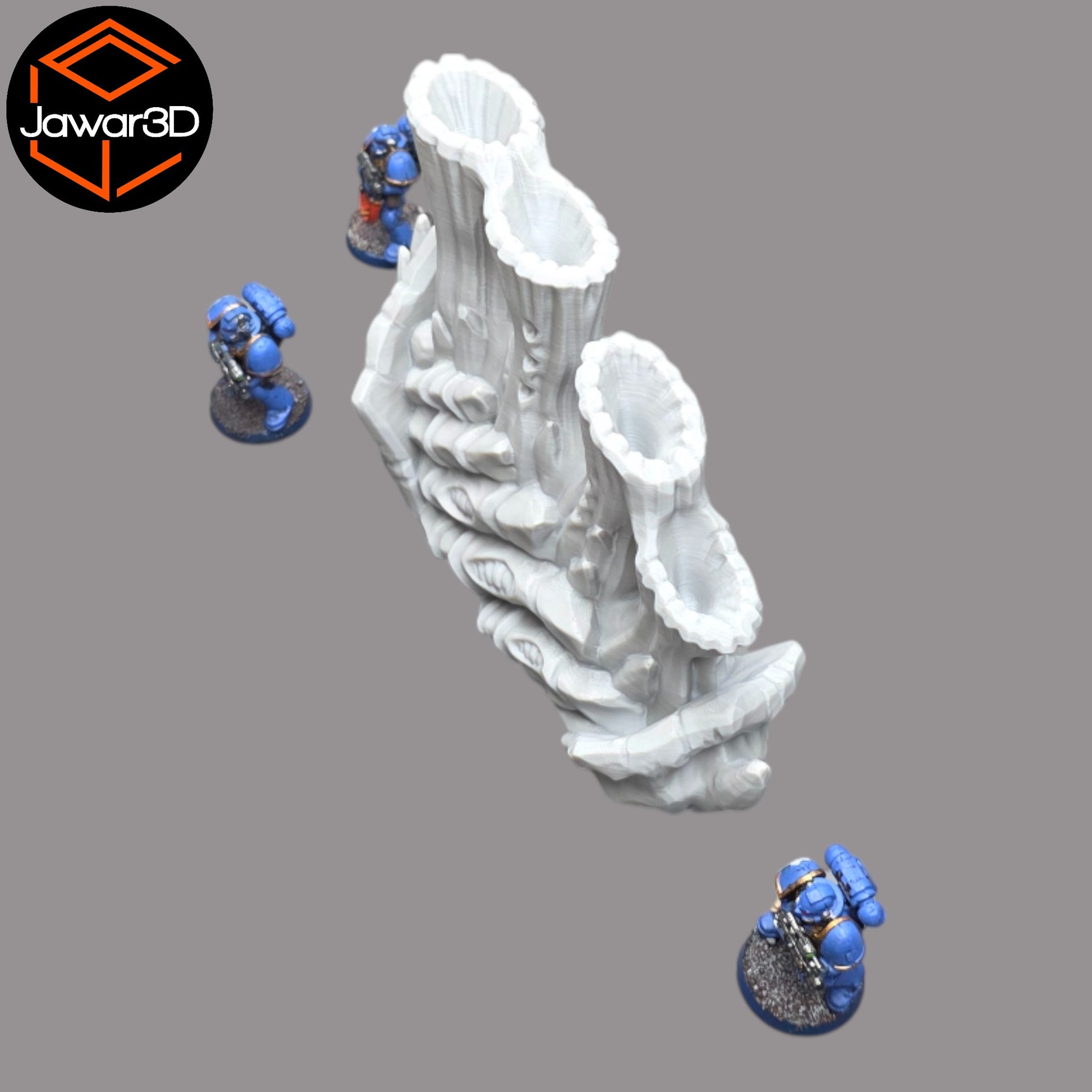 Wargaming 28mm scatter terrain scenery showing 3D-printed item that is compatible with games such as Warhammer 40K, Star Wars Legions, D+D, Dungeons and Dragons, Sci-Fi, Fantasy and other miniature tabletop games. Brand Jawar3d found at www.jawar3d.co.uk.