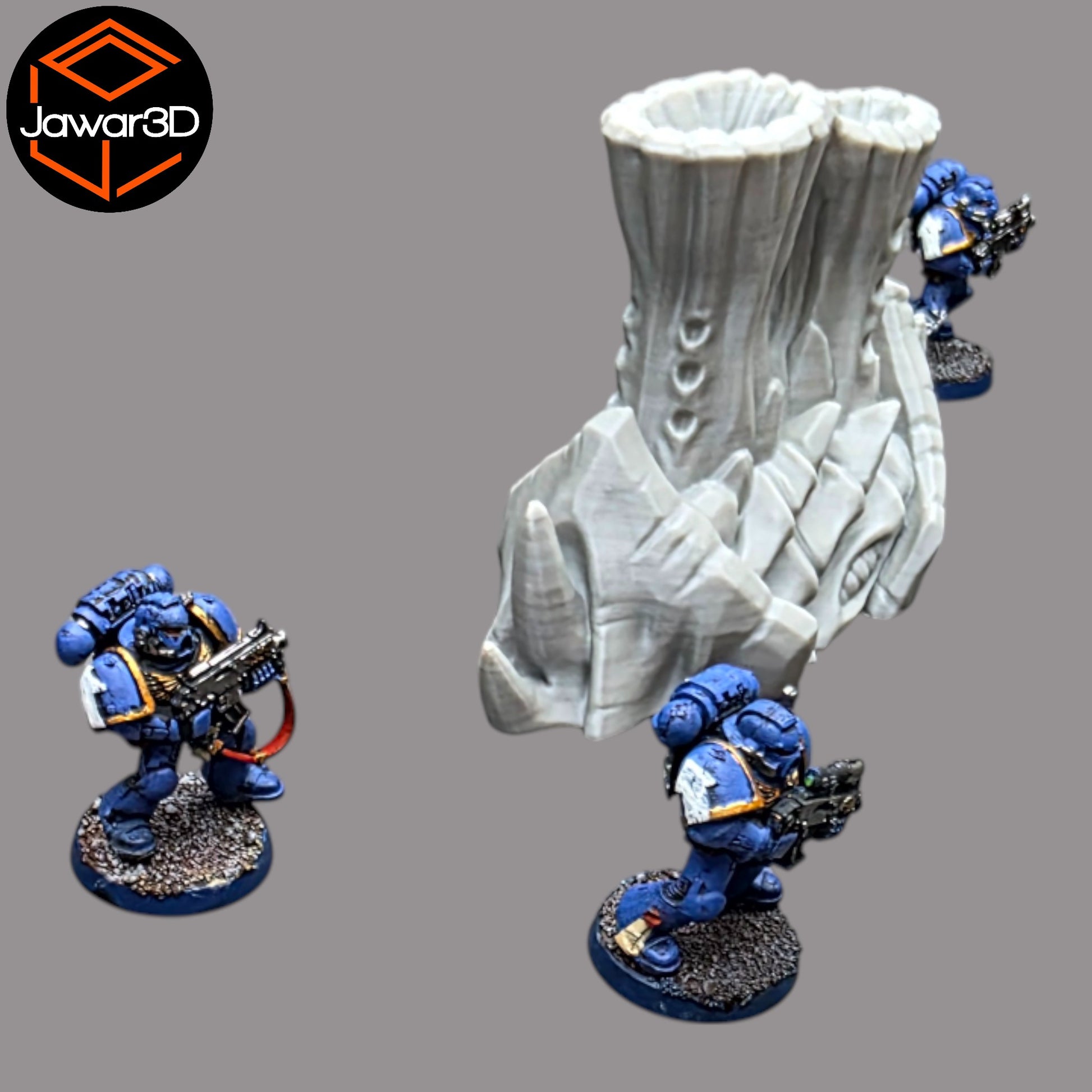 Wargaming 28mm scatter terrain scenery showing 3D-printed item that is compatible with games such as Warhammer 40K, Star Wars Legions, D+D, Dungeons and Dragons, Sci-Fi, Fantasy and other miniature tabletop games. Brand Jawar3d found at www.jawar3d.co.uk.