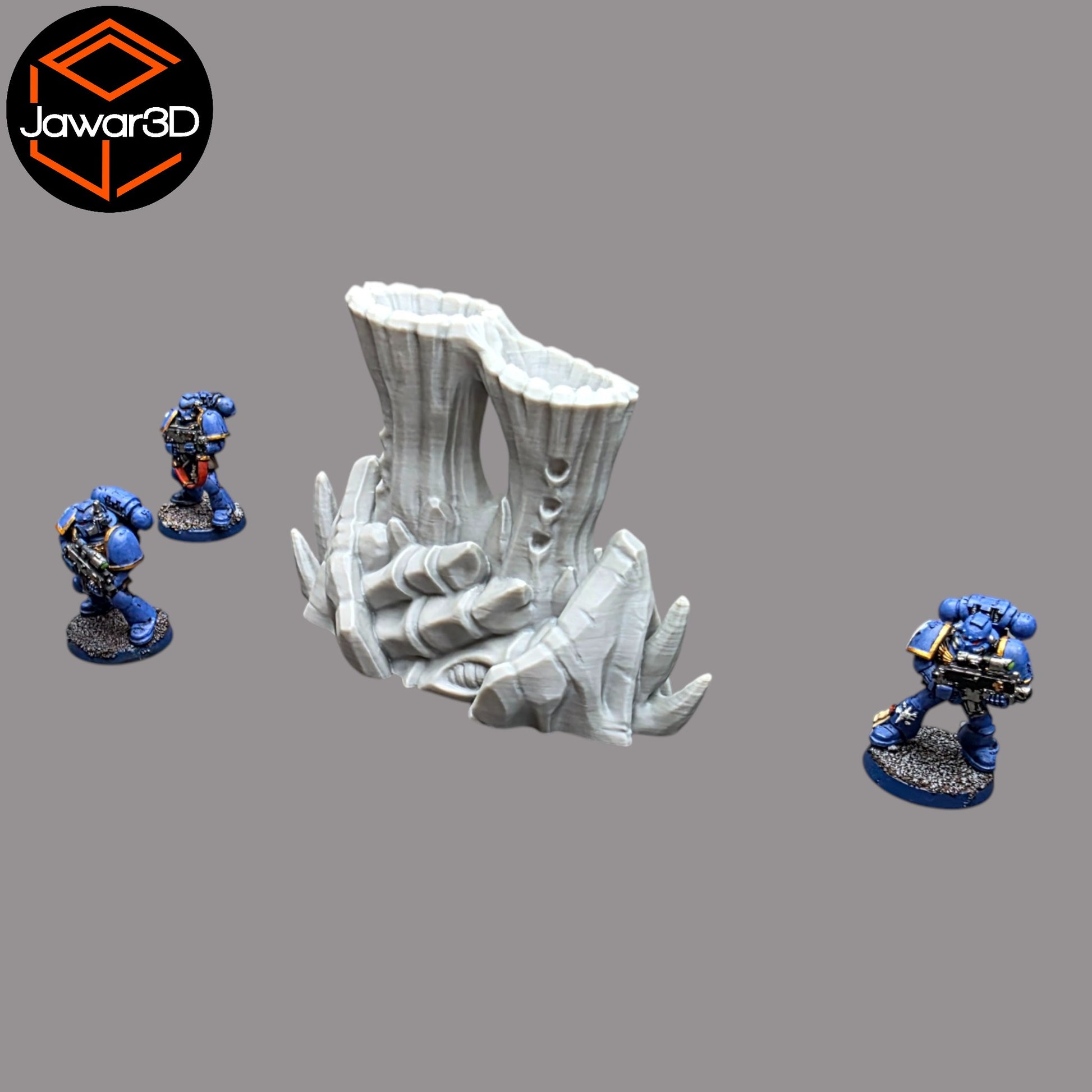 Wargaming 28mm scatter terrain scenery showing 3D-printed item that is compatible with games such as Warhammer 40K, Star Wars Legions, D+D, Dungeons and Dragons, Sci-Fi, Fantasy and other miniature tabletop games. Brand Jawar3d found at www.jawar3d.co.uk.
