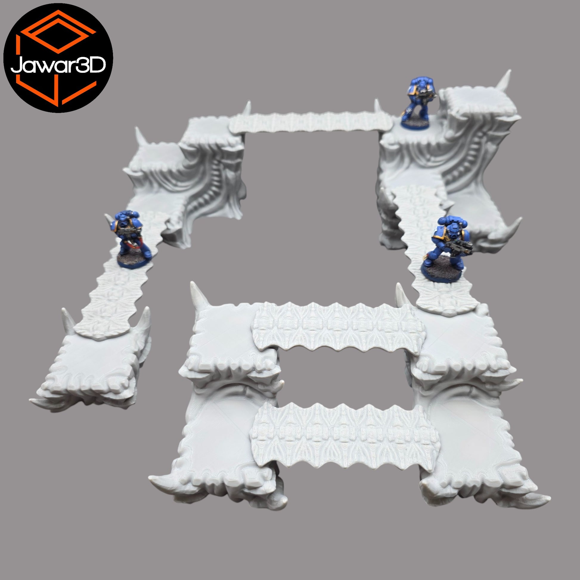 Wargaming 28mm scatter terrain scenery showing 3D-printed item that is compatible with games such as Warhammer 40K, Star Wars Legions, D+D, Dungeons and Dragons, Sci-Fi, Fantasy and other miniature tabletop games. Brand Jawar3d found at www.jawar3d.co.uk.