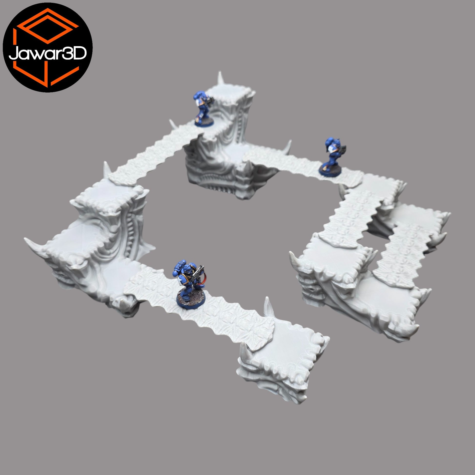Wargaming 28mm scatter terrain scenery showing 3D-printed item that is compatible with games such as Warhammer 40K, Star Wars Legions, D+D, Dungeons and Dragons, Sci-Fi, Fantasy and other miniature tabletop games. Brand Jawar3d found at www.jawar3d.co.uk.