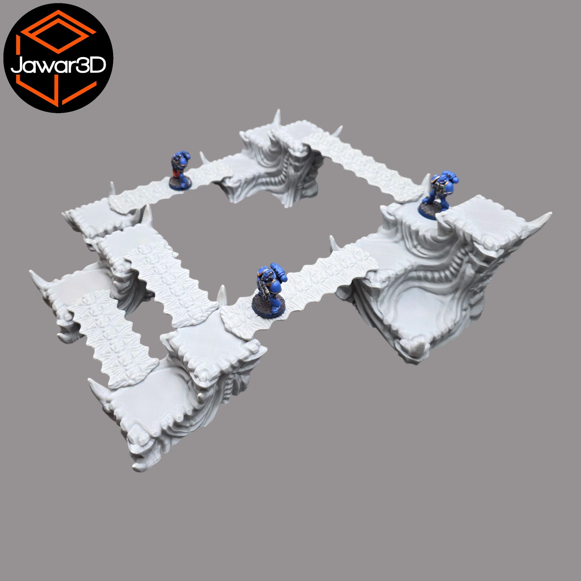 Wargaming 28mm scatter terrain scenery showing 3D-printed item that is compatible with games such as Warhammer 40K, Star Wars Legions, D+D, Dungeons and Dragons, Sci-Fi, Fantasy and other miniature tabletop games. Brand Jawar3d found at www.jawar3d.co.uk.