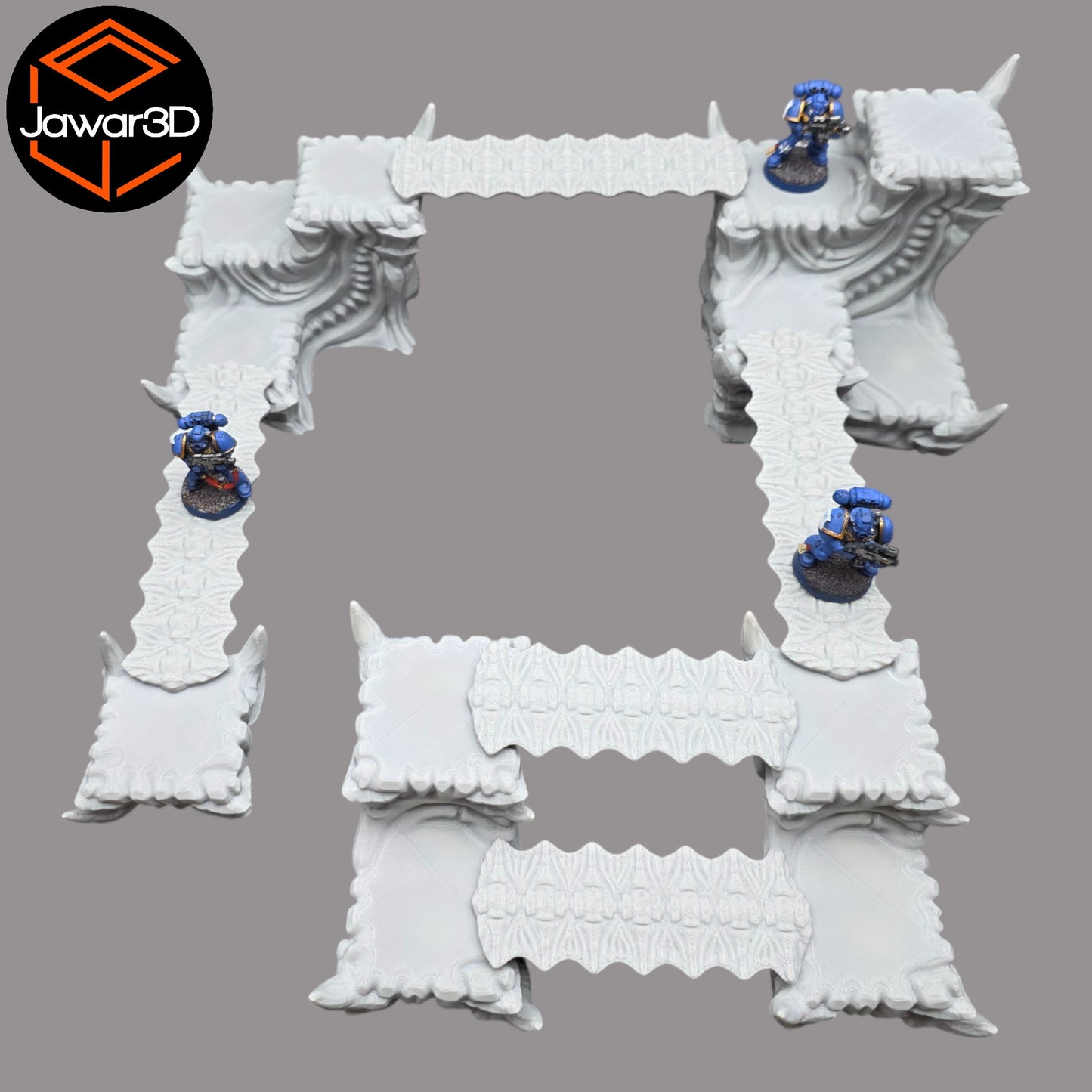 Wargaming 28mm scatter terrain scenery showing 3D-printed item that is compatible with games such as Warhammer 40K, Star Wars Legions, D+D, Dungeons and Dragons, Sci-Fi, Fantasy and other miniature tabletop games. Brand Jawar3d found at www.jawar3d.co.uk.