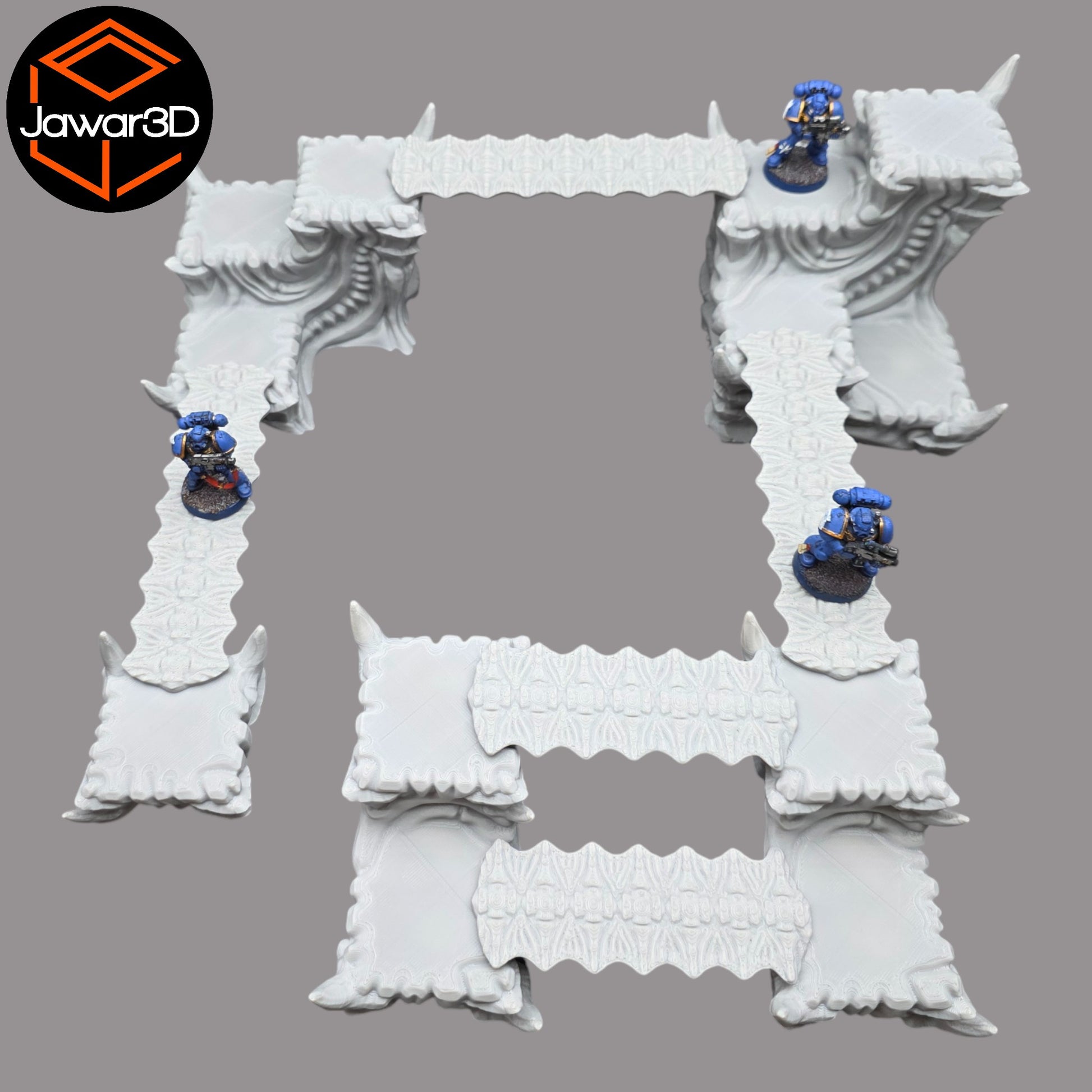 Wargaming 28mm scatter terrain scenery showing 3D-printed item that is compatible with games such as Warhammer 40K, Star Wars Legions, D+D, Dungeons and Dragons, Sci-Fi, Fantasy and other miniature tabletop games. Brand Jawar3d found at www.jawar3d.co.uk.
