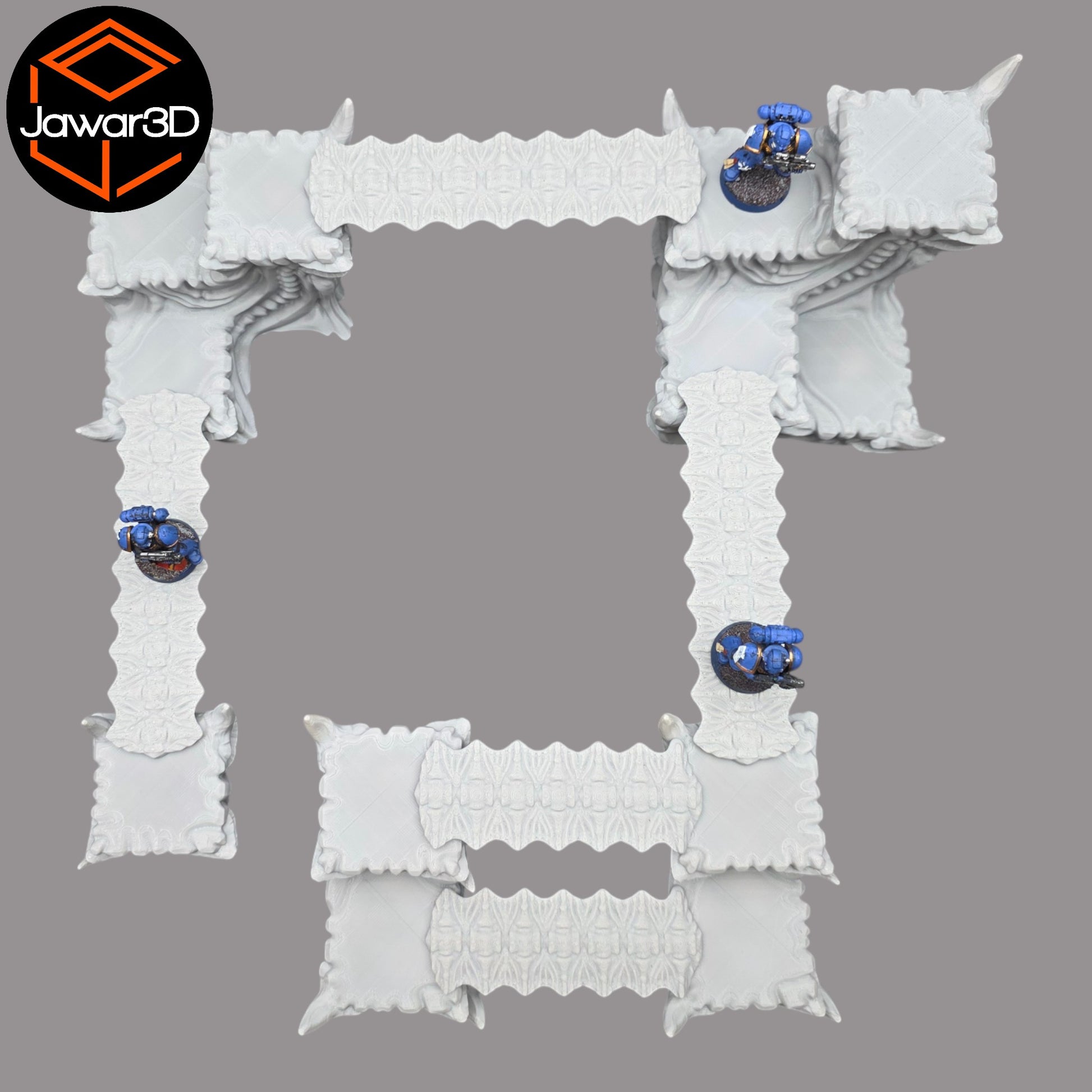 Wargaming 28mm scatter terrain scenery showing 3D-printed item that is compatible with games such as Warhammer 40K, Star Wars Legions, D+D, Dungeons and Dragons, Sci-Fi, Fantasy and other miniature tabletop games. Brand Jawar3d found at www.jawar3d.co.uk.
