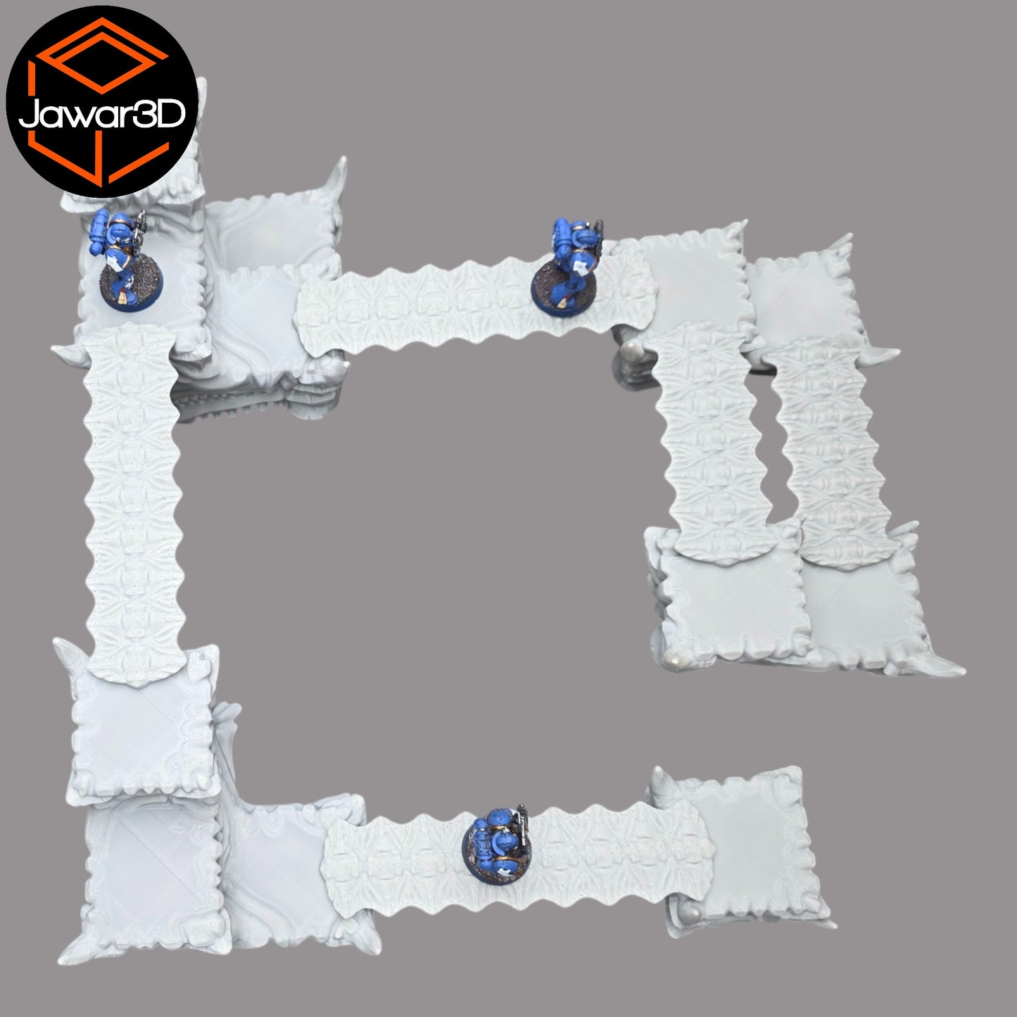 Wargaming 28mm scatter terrain scenery showing 3D-printed item that is compatible with games such as Warhammer 40K, Star Wars Legions, D+D, Dungeons and Dragons, Sci-Fi, Fantasy and other miniature tabletop games. Brand Jawar3d found at www.jawar3d.co.uk.