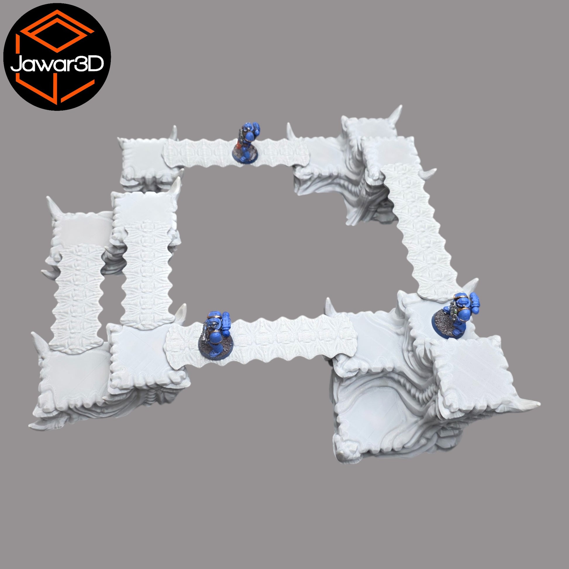 Wargaming 28mm scatter terrain scenery showing 3D-printed item that is compatible with games such as Warhammer 40K, Star Wars Legions, D+D, Dungeons and Dragons, Sci-Fi, Fantasy and other miniature tabletop games. Brand Jawar3d found at www.jawar3d.co.uk.