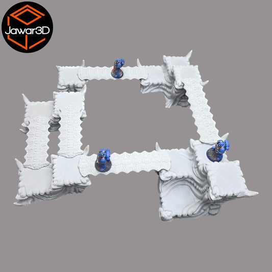 Wargaming 28mm scatter terrain scenery showing 3D-printed item that is compatible with games such as Warhammer 40K, Star Wars Legions, D+D, Dungeons and Dragons, Sci-Fi, Fantasy and other miniature tabletop games. Brand Jawar3d found at www.jawar3d.co.uk.