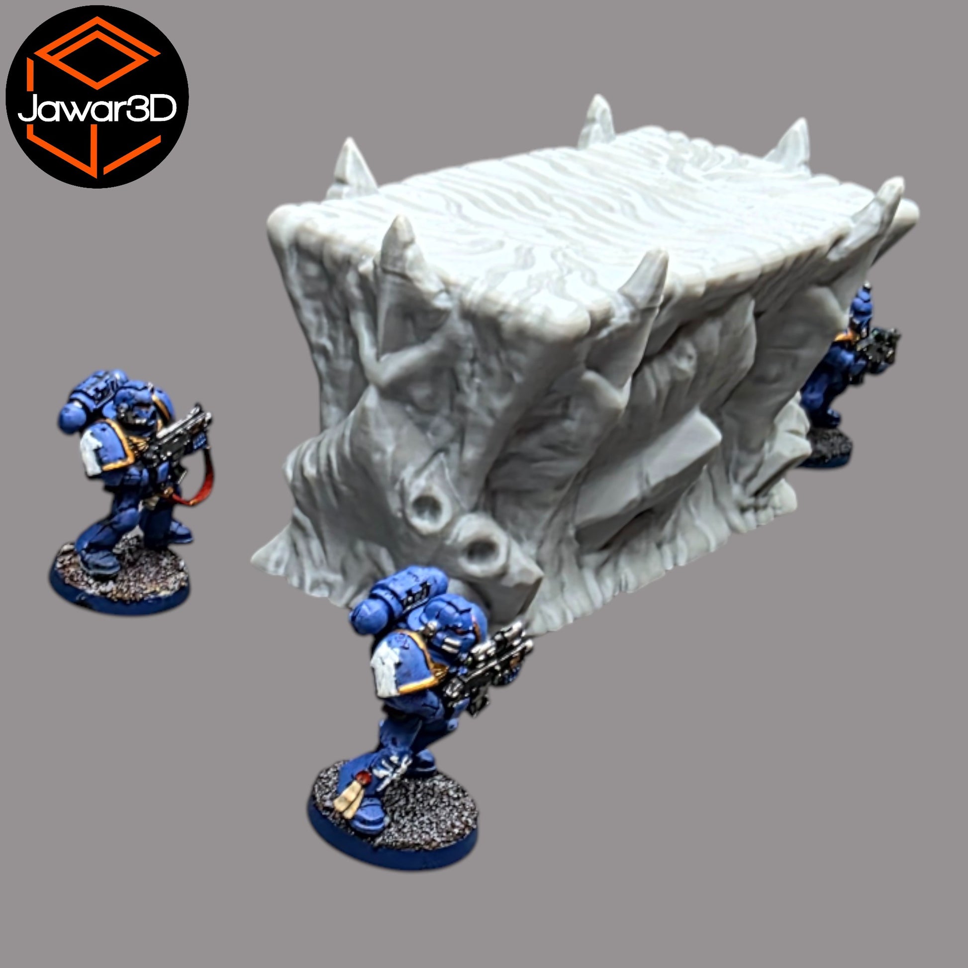 Wargaming 28mm scatter terrain scenery showing 3D-printed item that is compatible with games such as Warhammer 40K, Star Wars Legions, D+D, Dungeons and Dragons, Sci-Fi, Fantasy and other miniature tabletop games. Brand Jawar3d found at www.jawar3d.co.uk.