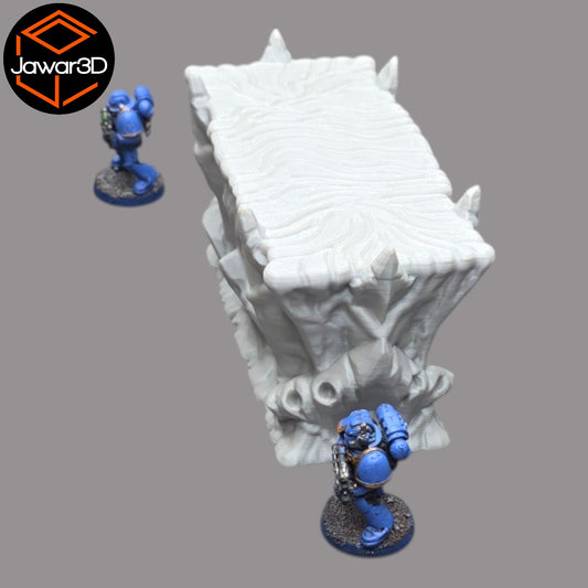 Wargaming 28mm scatter terrain scenery showing 3D-printed item that is compatible with games such as Warhammer 40K, Star Wars Legions, D+D, Dungeons and Dragons, Sci-Fi, Fantasy and other miniature tabletop games. Brand Jawar3d found at www.jawar3d.co.uk.