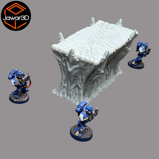 Wargaming 28mm scatter terrain scenery showing 3D-printed item that is compatible with games such as Warhammer 40K, Star Wars Legions, D+D, Dungeons and Dragons, Sci-Fi, Fantasy and other miniature tabletop games. Brand Jawar3d found at www.jawar3d.co.uk.