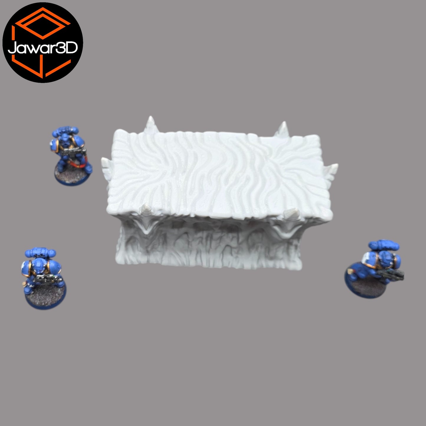 Wargaming 28mm scatter terrain scenery showing 3D-printed item that is compatible with games such as Warhammer 40K, Star Wars Legions, D+D, Dungeons and Dragons, Sci-Fi, Fantasy and other miniature tabletop games. Brand Jawar3d found at www.jawar3d.co.uk.