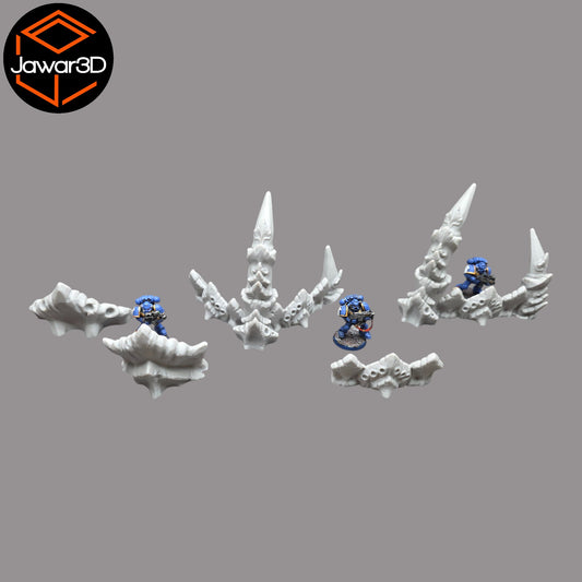 Wargaming 28mm scatter terrain scenery showing 3D-printed item that is compatible with games such as Warhammer 40K, Star Wars Legions, D+D, Dungeons and Dragons, Sci-Fi, Fantasy and other miniature tabletop games. Brand Jawar3d found at www.jawar3d.co.uk.