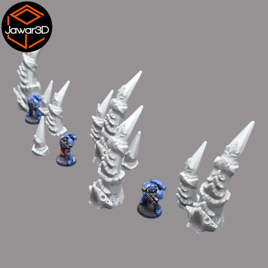 Wargaming 28mm scatter terrain scenery showing 3D-printed item that is compatible with games such as Warhammer 40K, Star Wars Legions, D+D, Dungeons and Dragons, Sci-Fi, Fantasy and other miniature tabletop games. Brand Jawar3d found at www.jawar3d.co.uk.