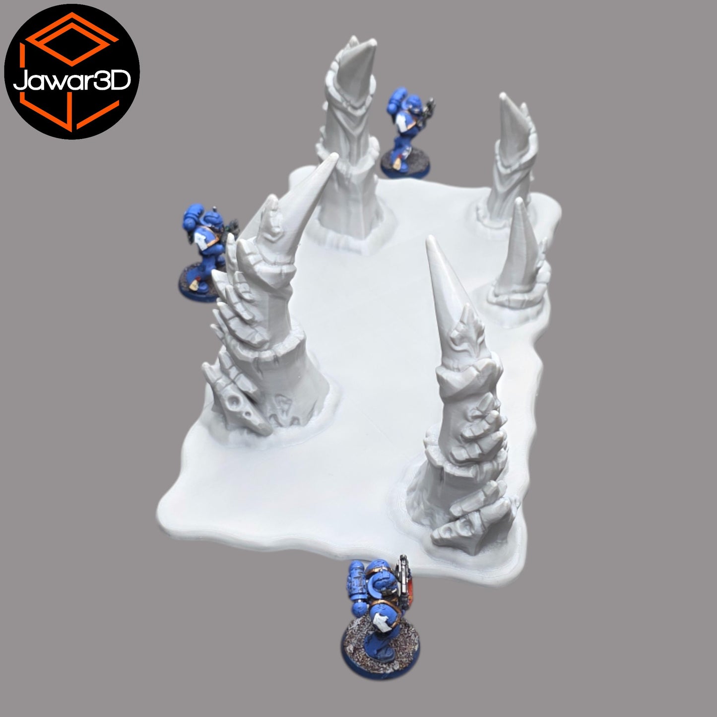 Wargaming 28mm scatter terrain scenery showing 3D-printed item that is compatible with games such as Warhammer 40K, Star Wars Legions, D+D, Dungeons and Dragons, Sci-Fi, Fantasy and other miniature tabletop games. Brand Jawar3d found at www.jawar3d.co.uk.